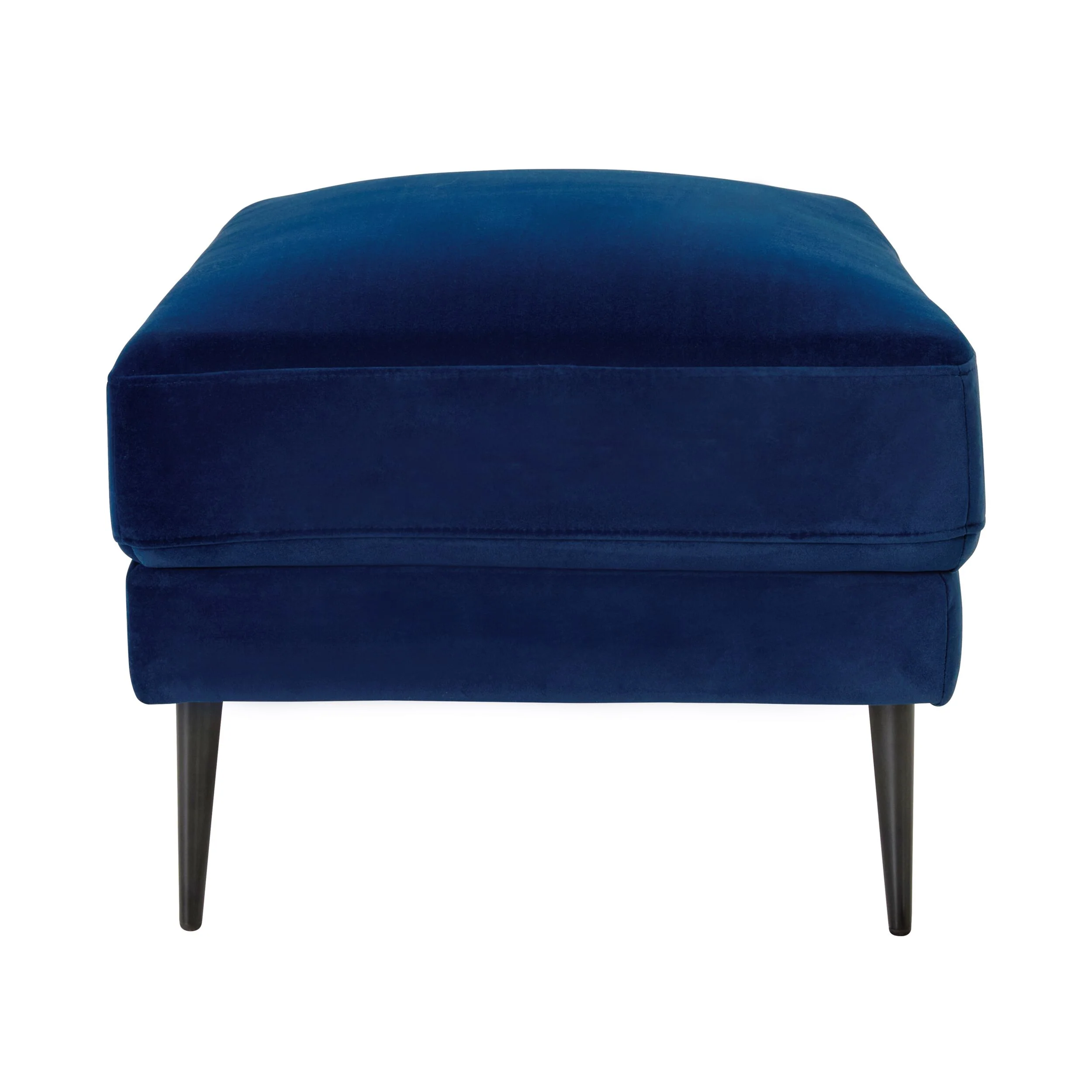 Irvine Ottoman Velvet Indigo - Image 3