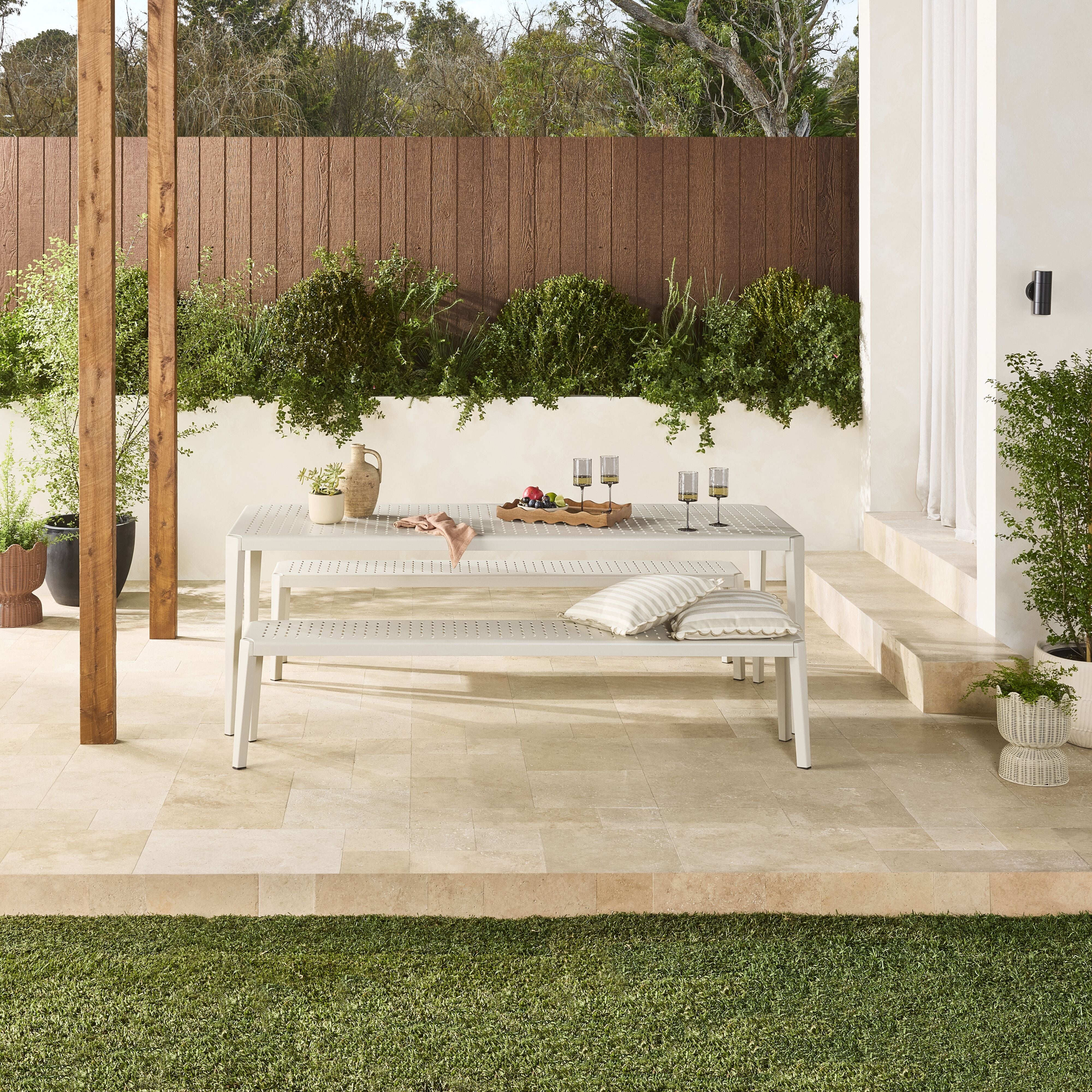 Jarvis Aluminium Outdoor Dining Table 220cm - Image 6