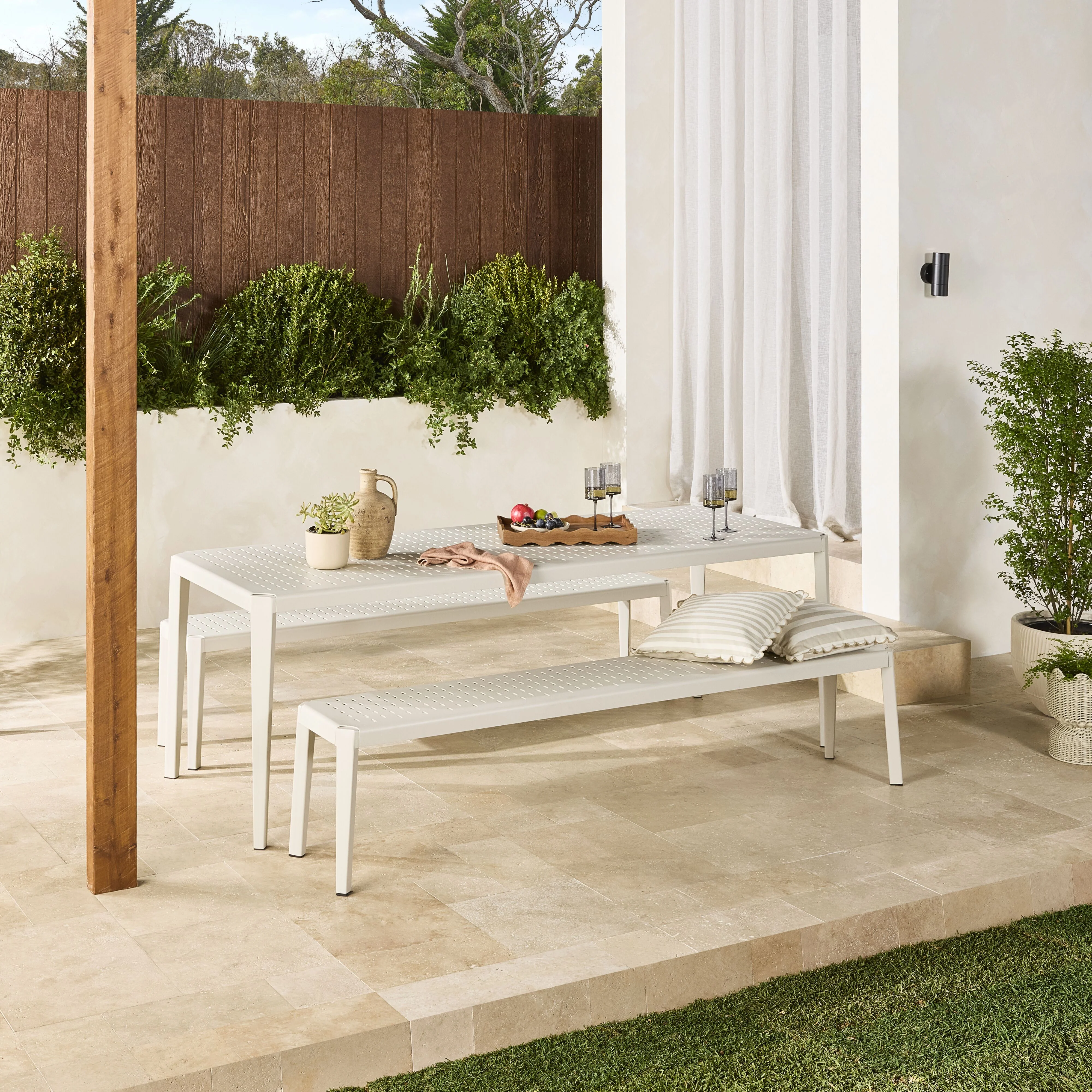 Jarvis Aluminium Outdoor Dining Table 220cm - Image 7