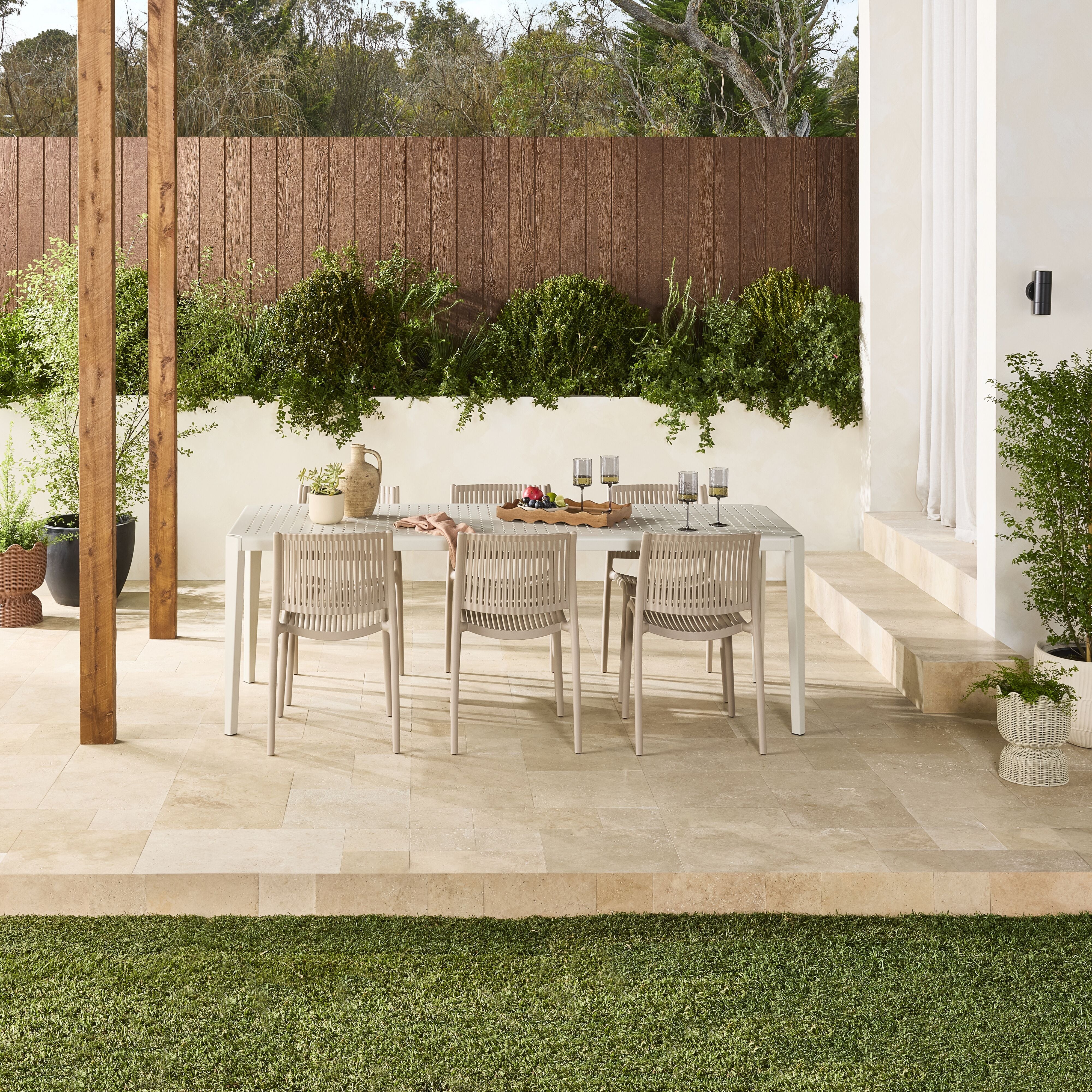 Jarvis Aluminium Outdoor Dining Table 220cm - Image 8