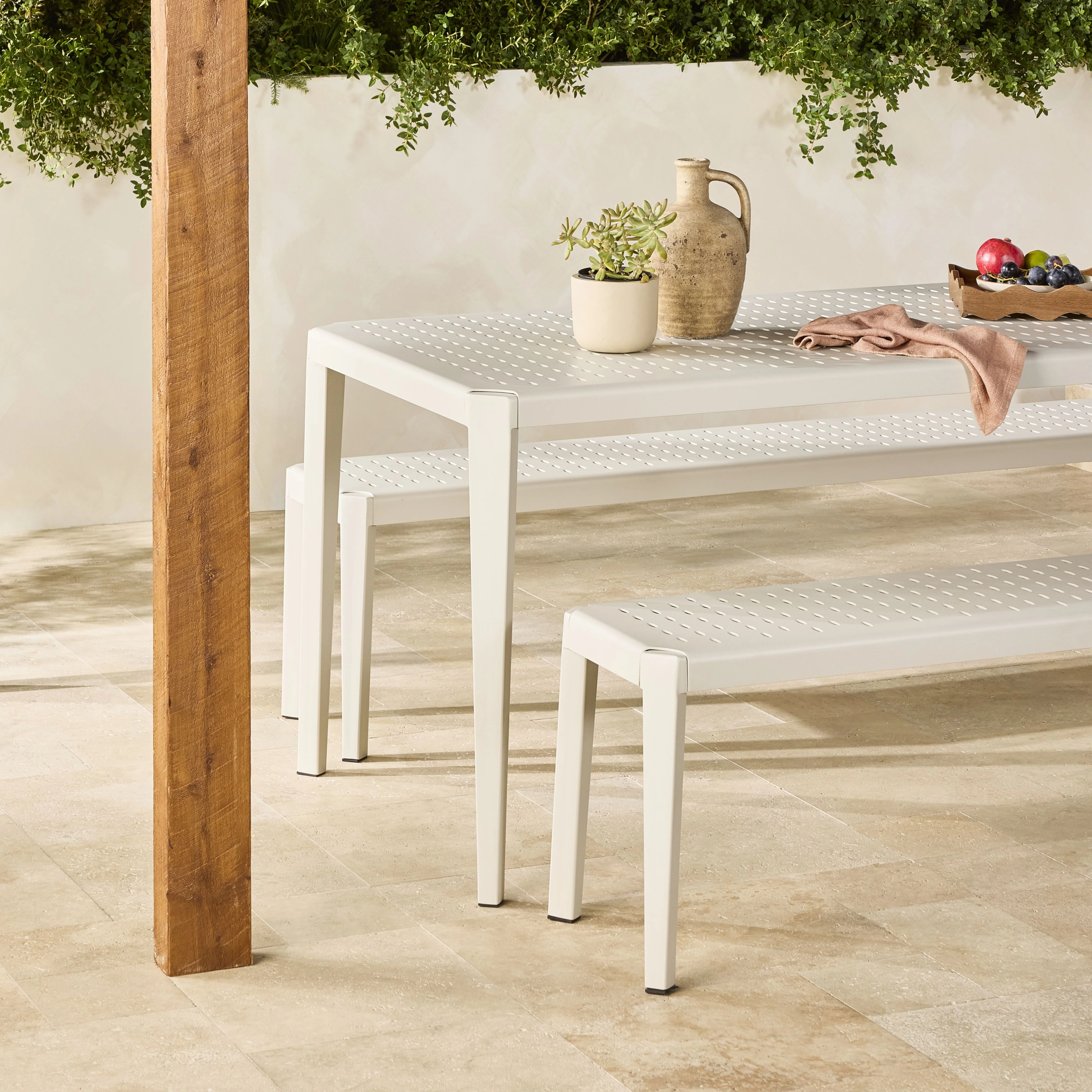 Jarvis Aluminium Outdoor Dining Table 220cm - Image 9