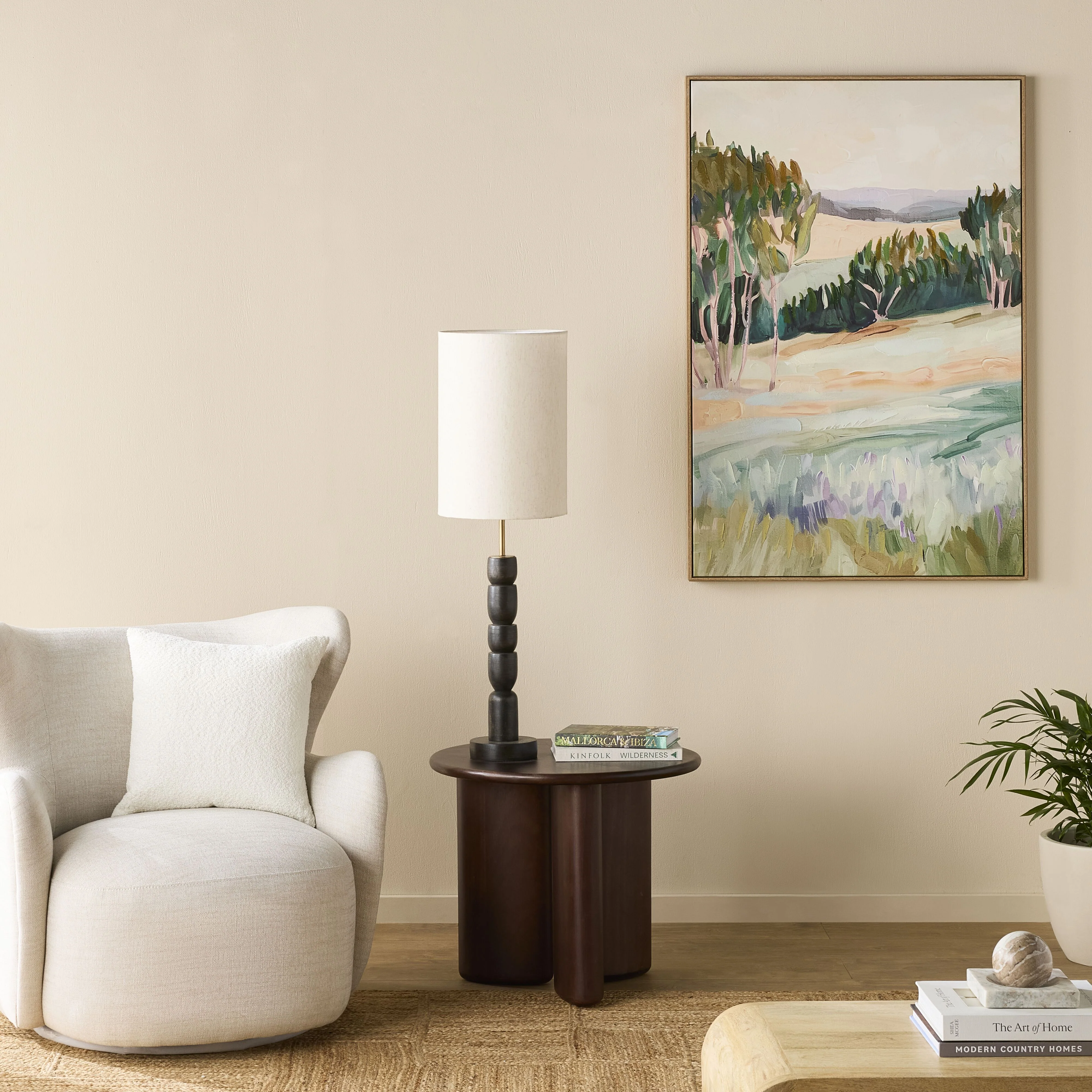 Javari Wooden Table Lamp 84cm - Image 5