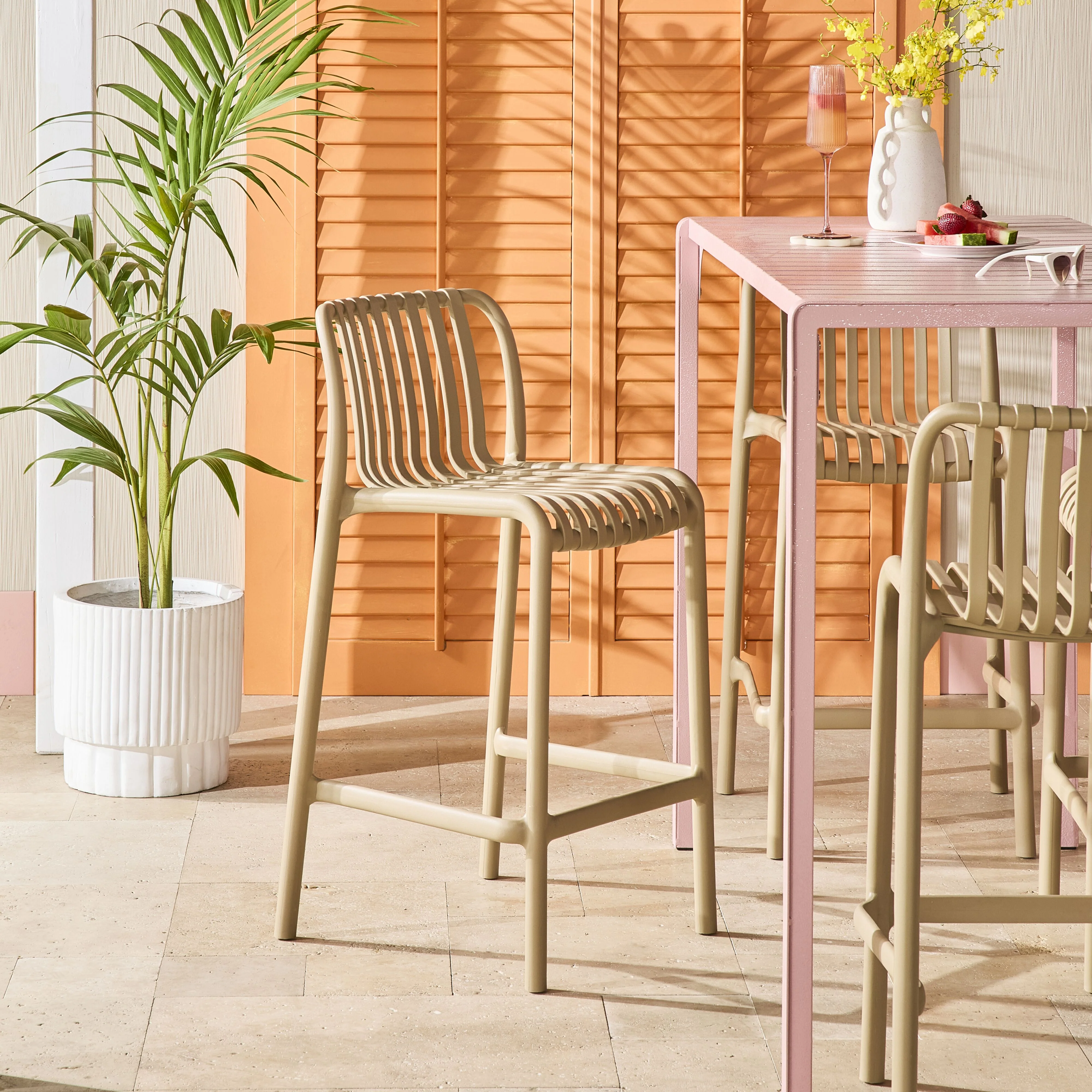Jesi Bar Stool Taupe - Image 7