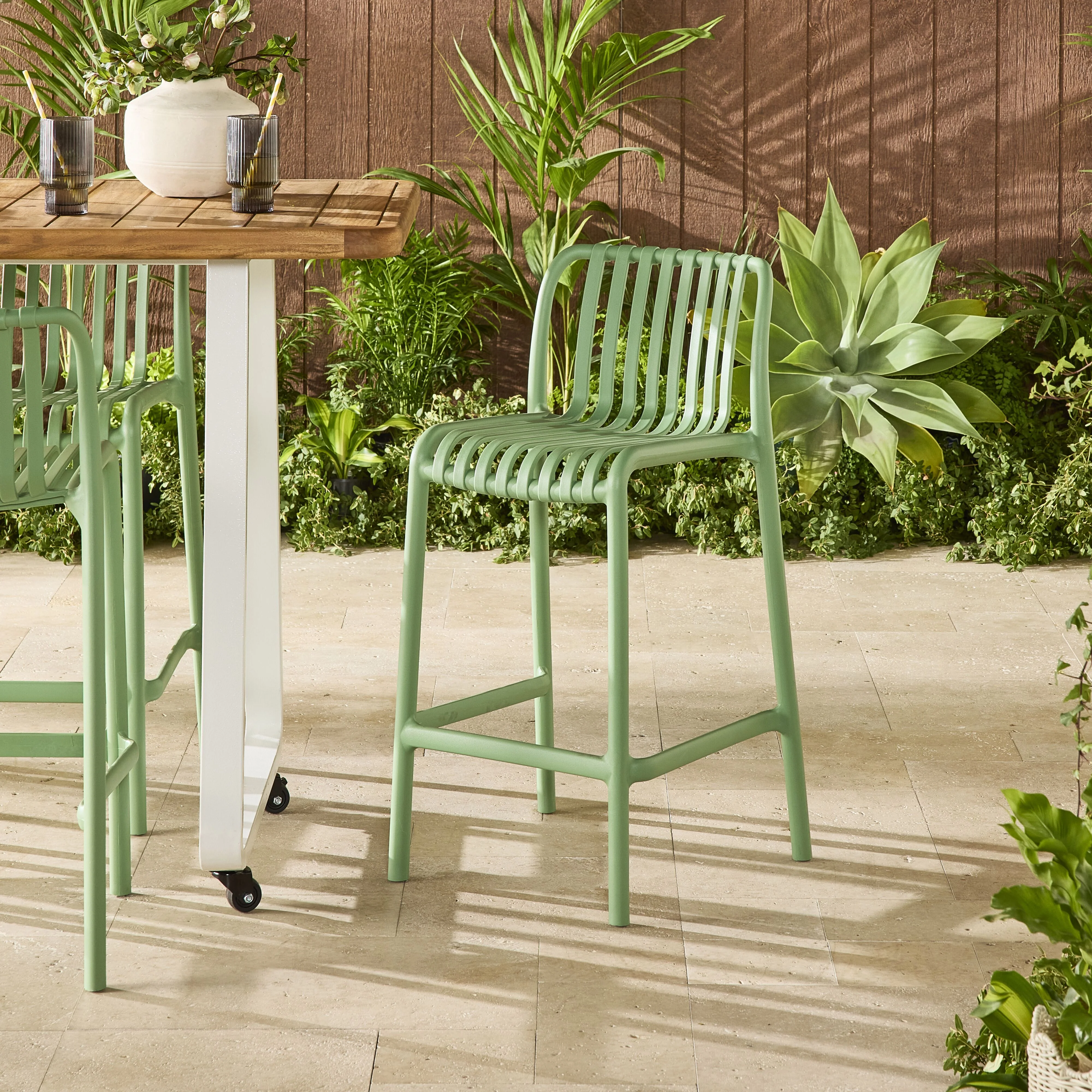 Jesi Bar Stool Leaf Green - Image 7