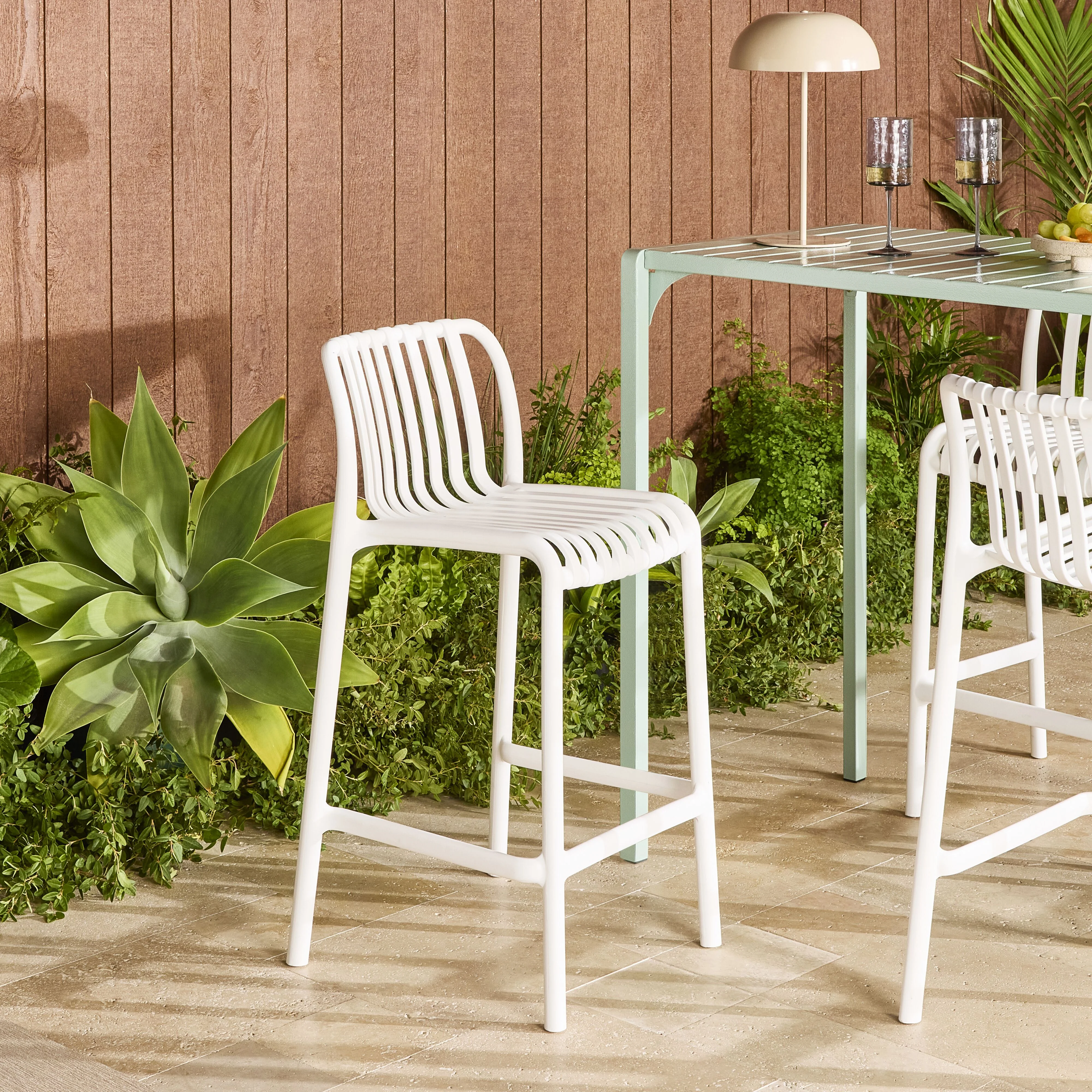 Jesi Bar Stool White - Image 9