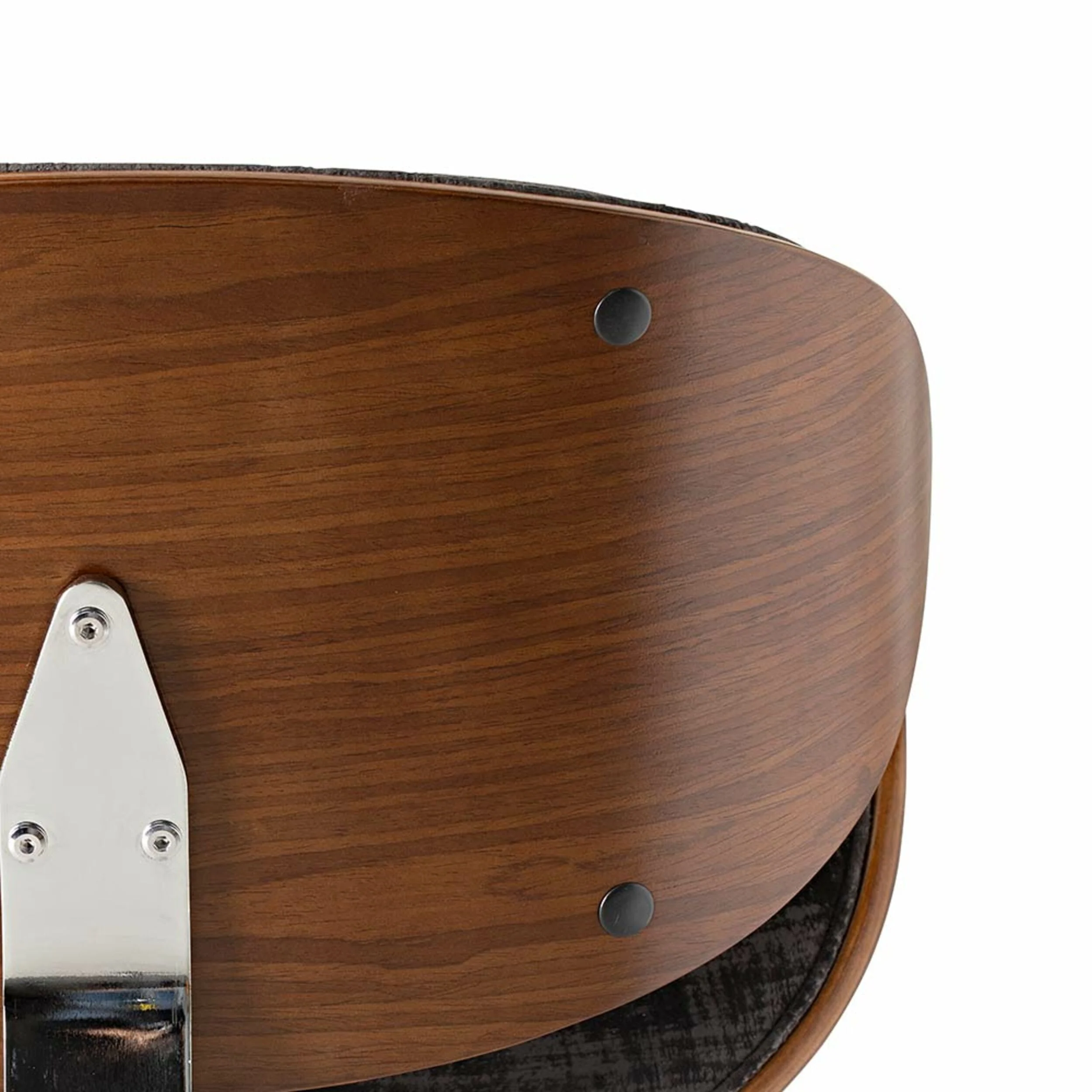 Jetson Desk Chair Timber Veneer Back Brushed Basalt Velvet - Image 5