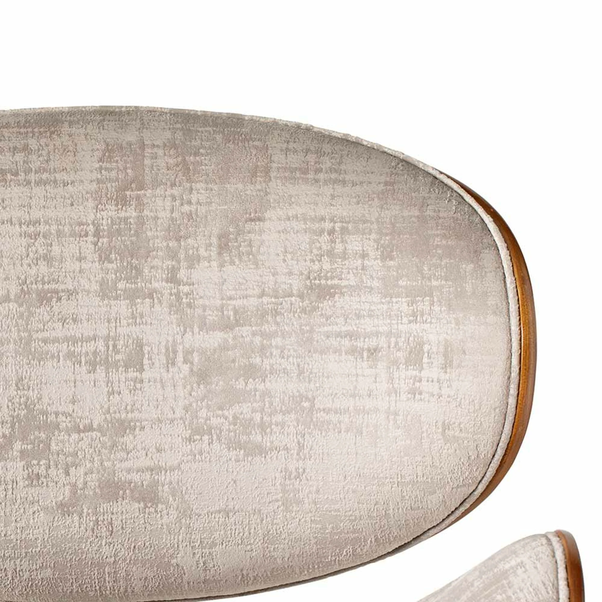 Jetson Desk Chair Timber Veneer Back Brushed Pebble Velvet - Image 6