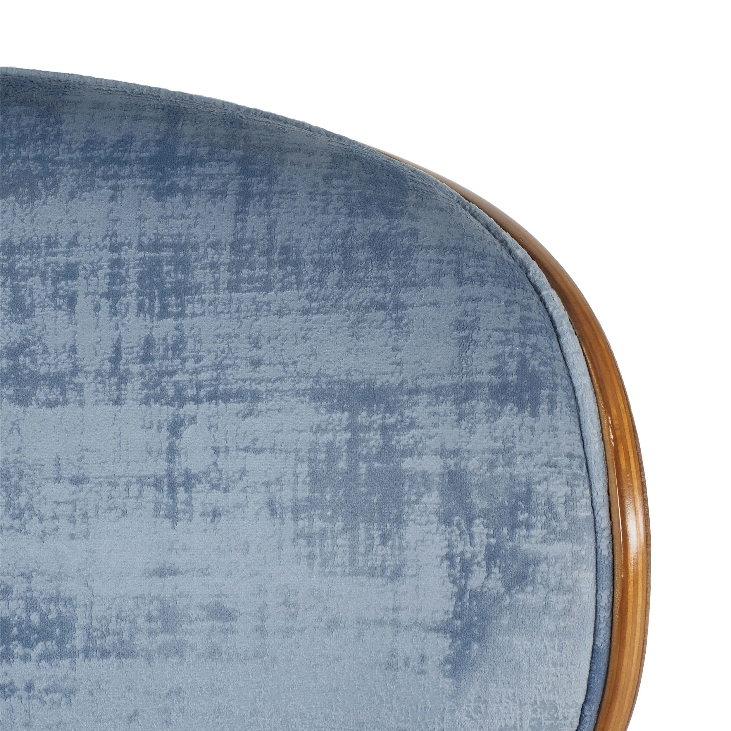 Jetson Desk Chair Timber Veneer Back Brushed Blue - Image 6