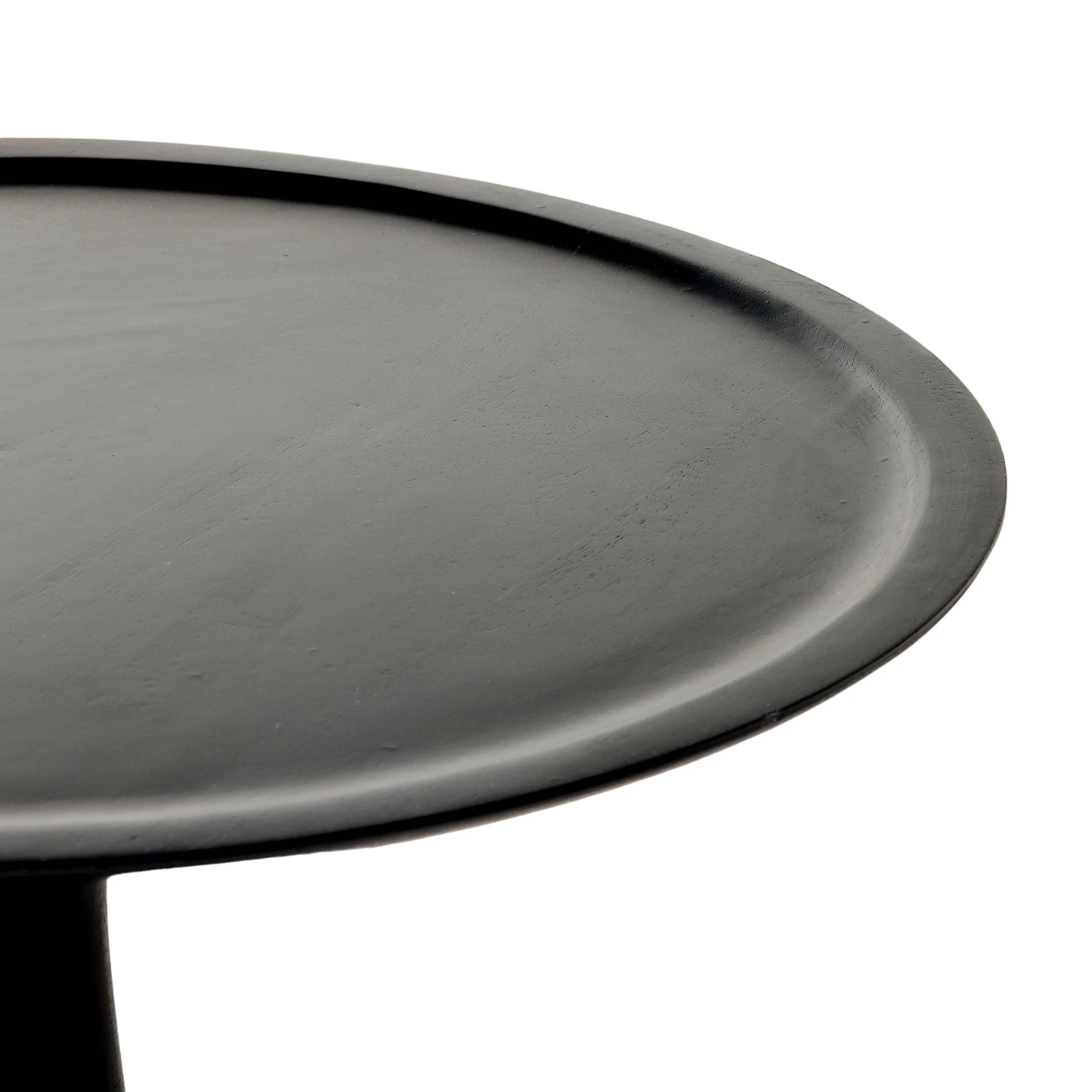 Jindi Round Side Table Black 45 x 59 x 45cm - Image 2
