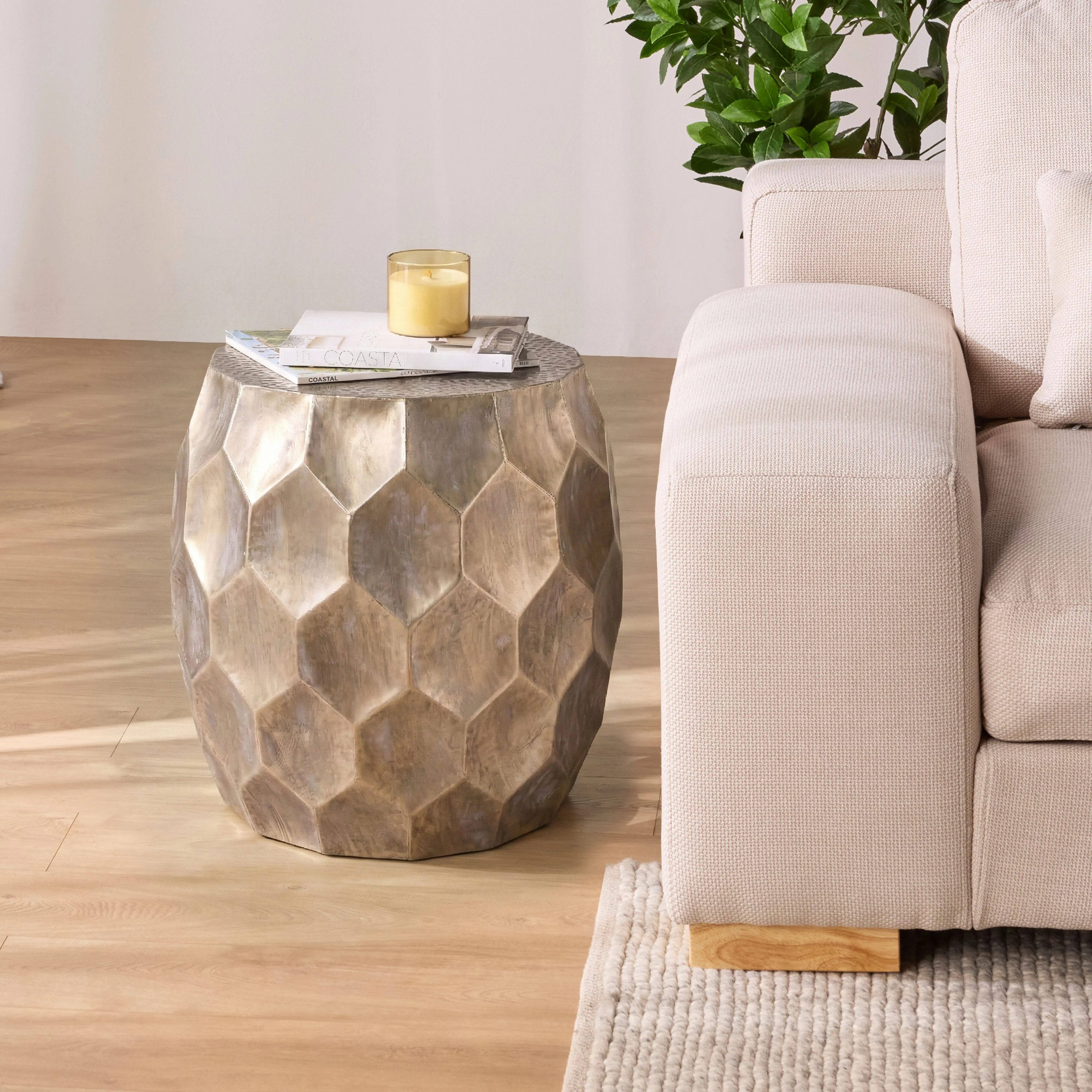 Jiya Side Table 50.5x50.5x51cm - Image 4