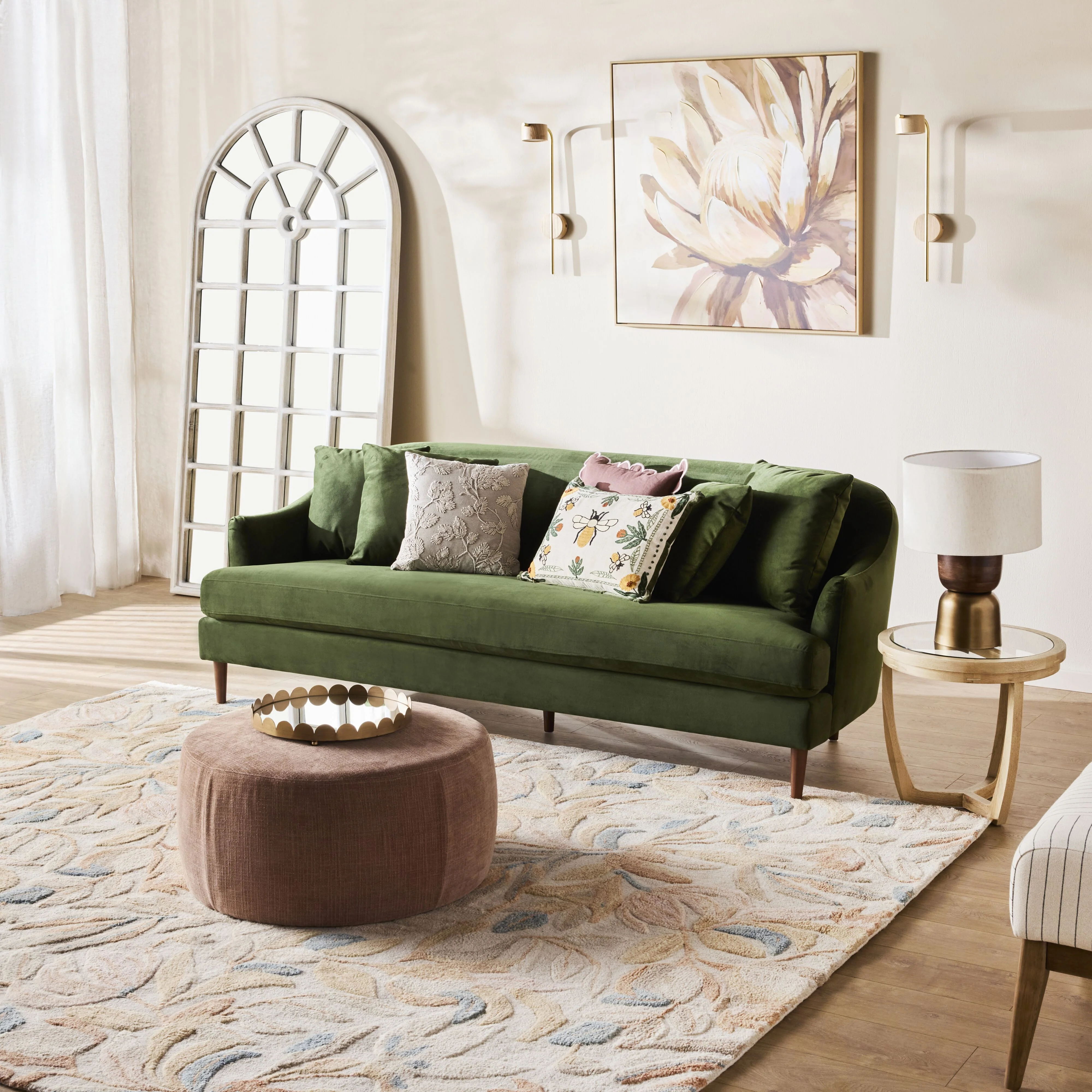 Julietta 4 Seater Sofa Juniper Olive - Image 7