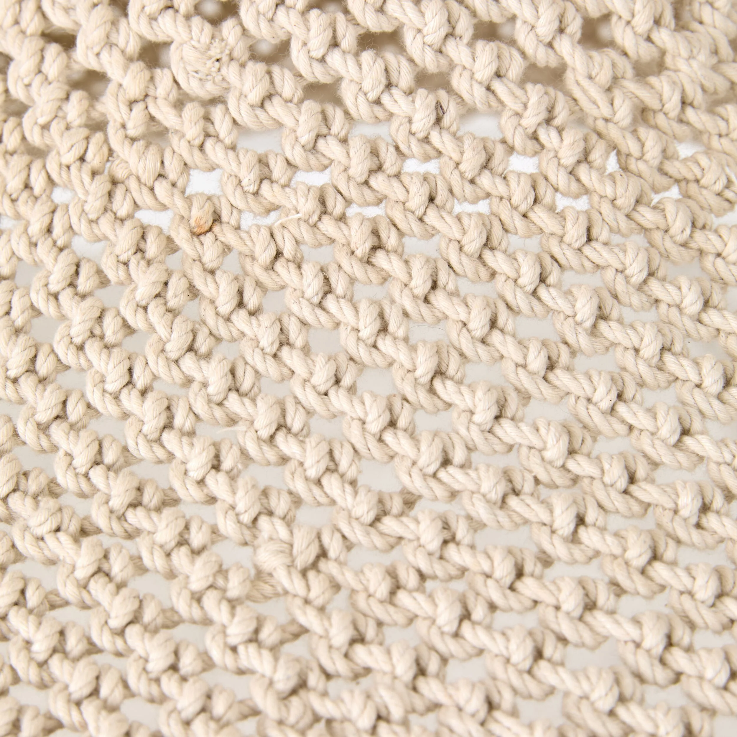 Julio Cotton Rope Pendant White 50x30cm - SHADE ONLY - Image 5