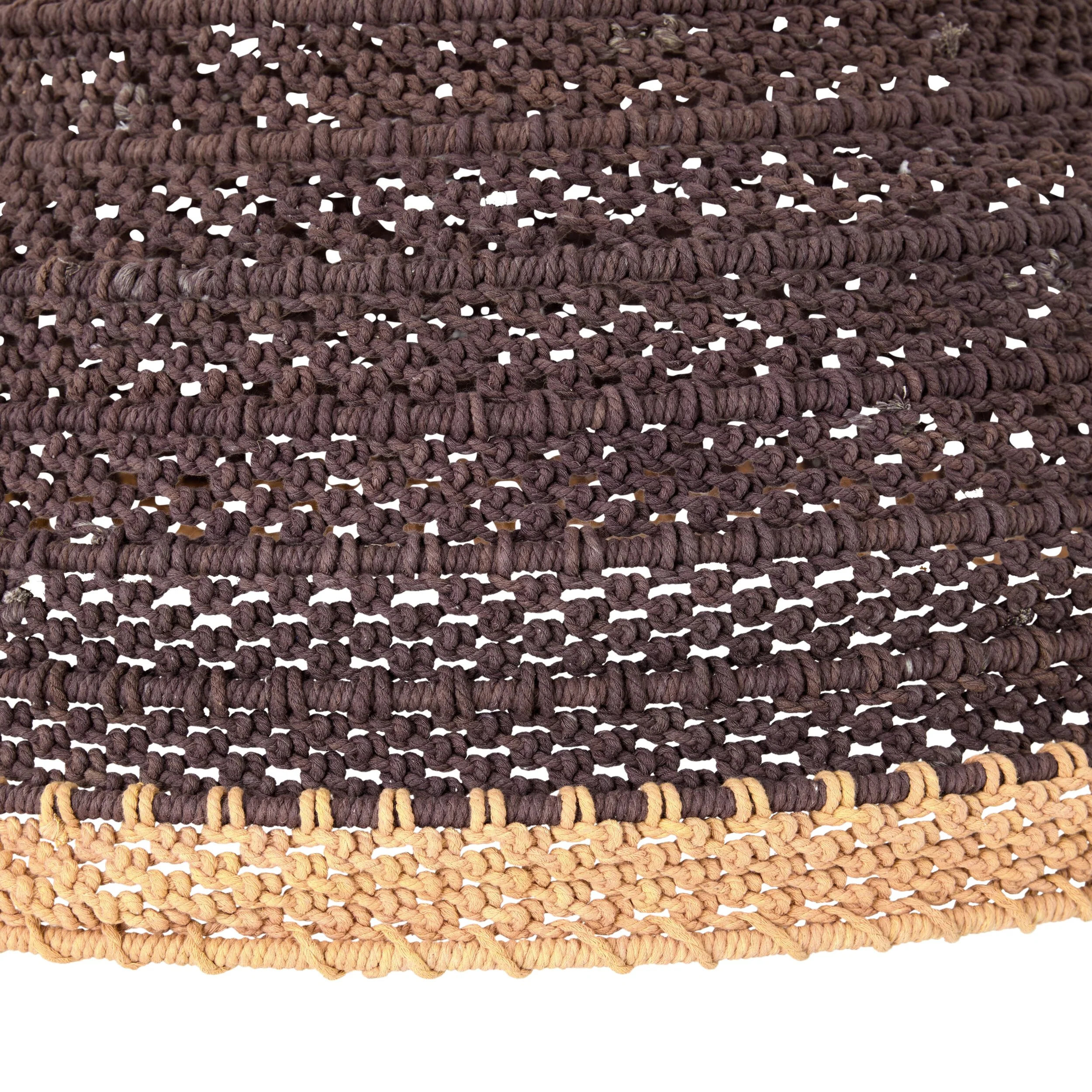 Julio Dome Cotton Rope Pendant Rust 80x54cm - SHADE ONLY - Image 3