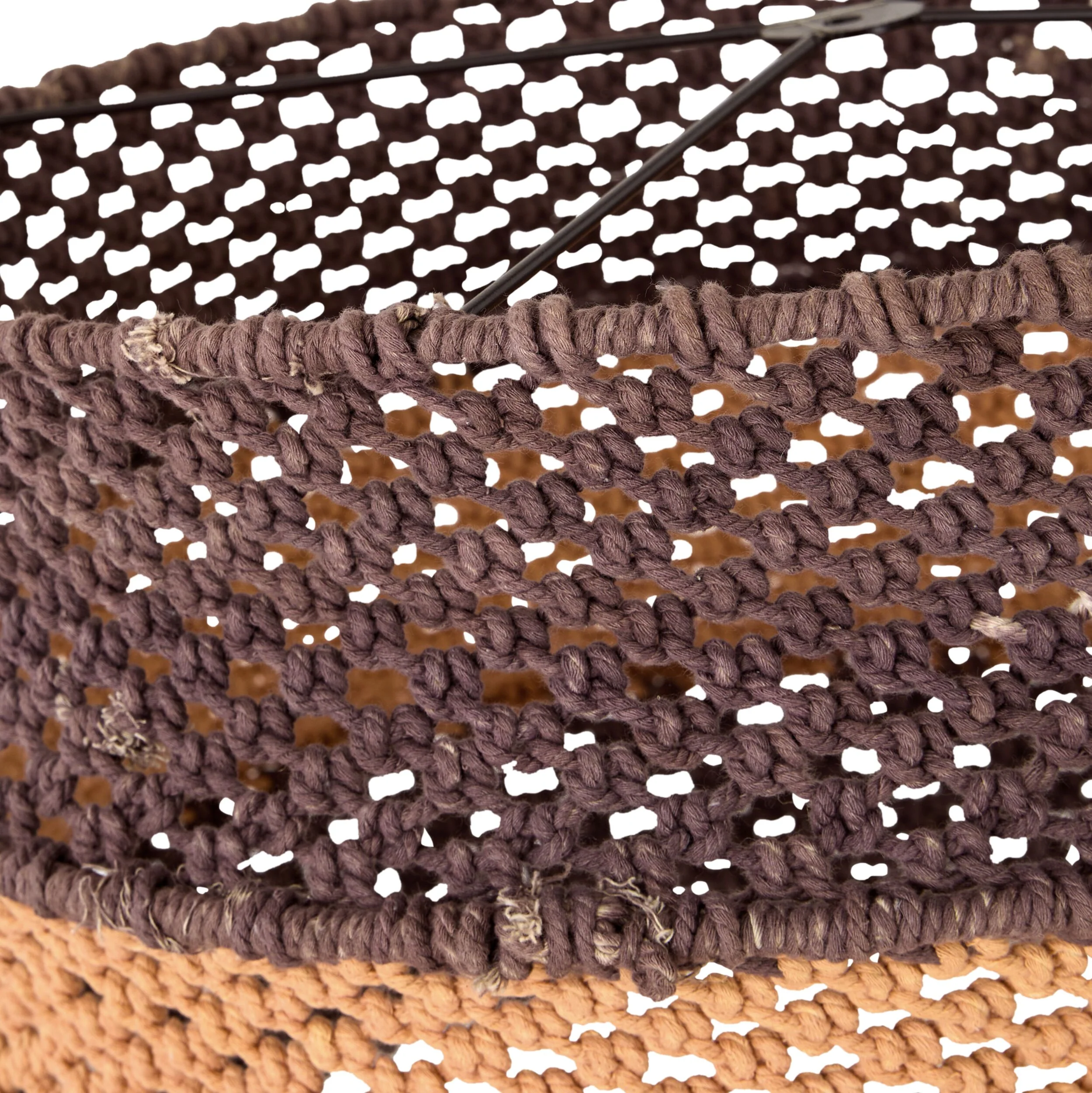 Julio Drum Cotton Rope Pendant Rust 50cm - SHADE ONLY - Image 2