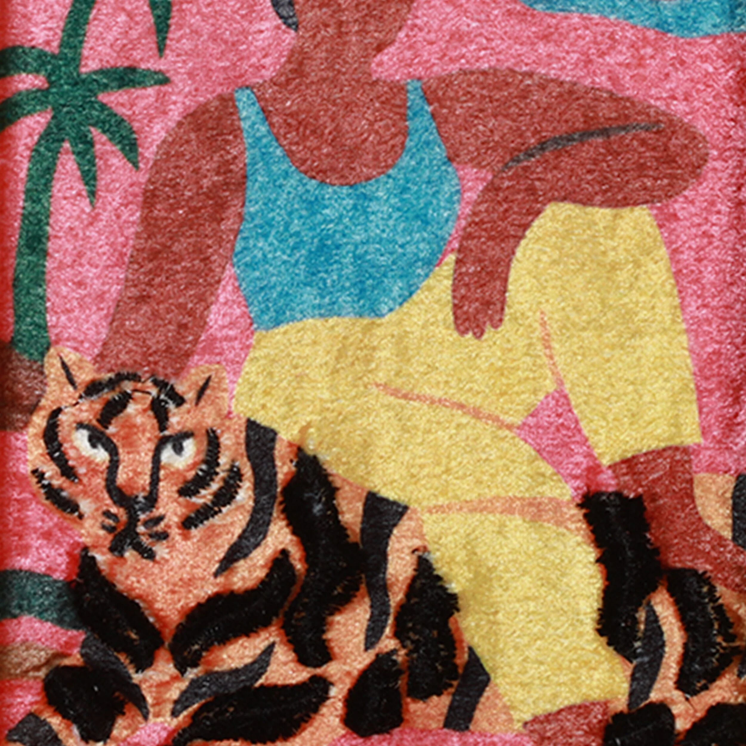 Jungle Muses Embroidered Framed Wall Art Set - Image 4