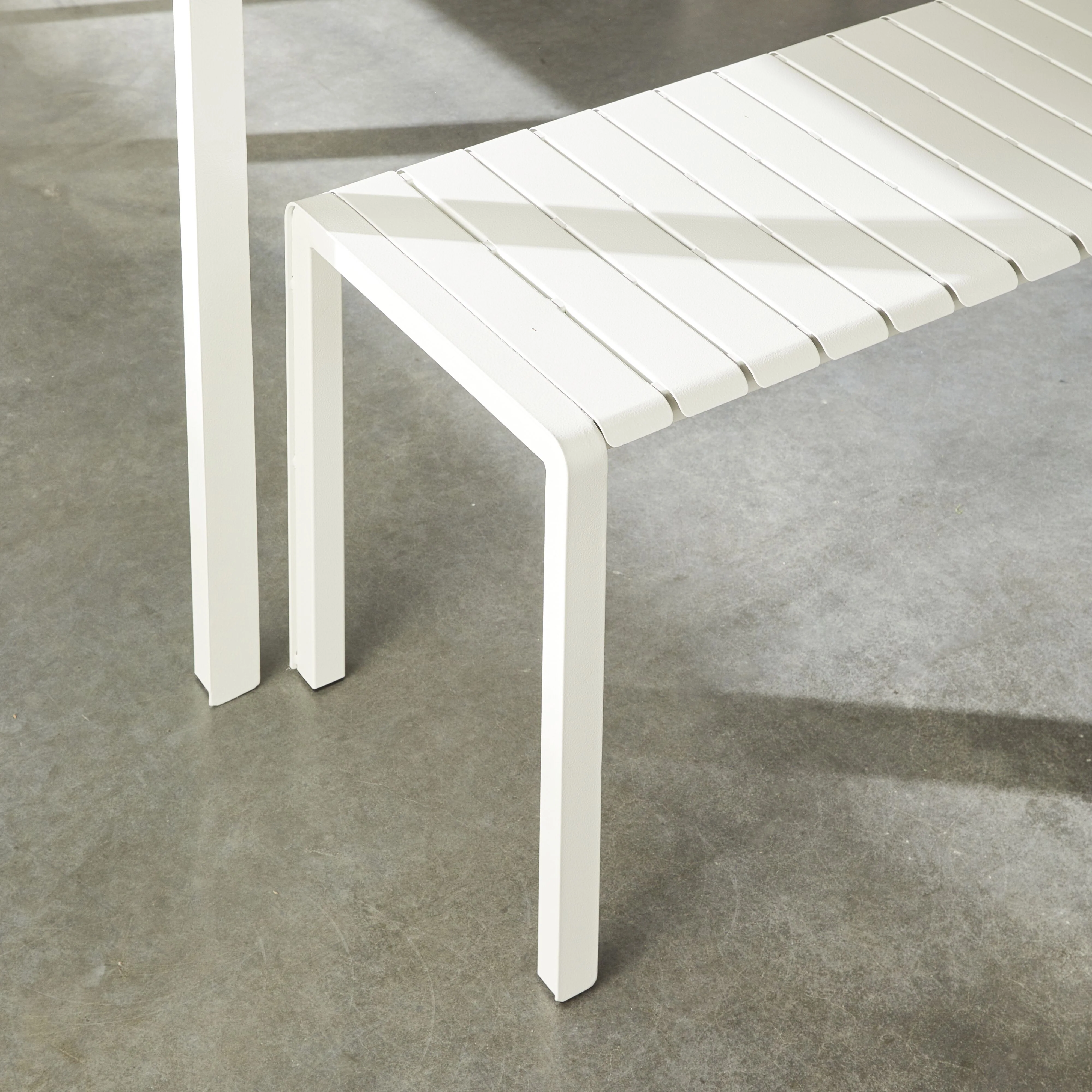 Kace Dining Bench 288cm White - Image 8