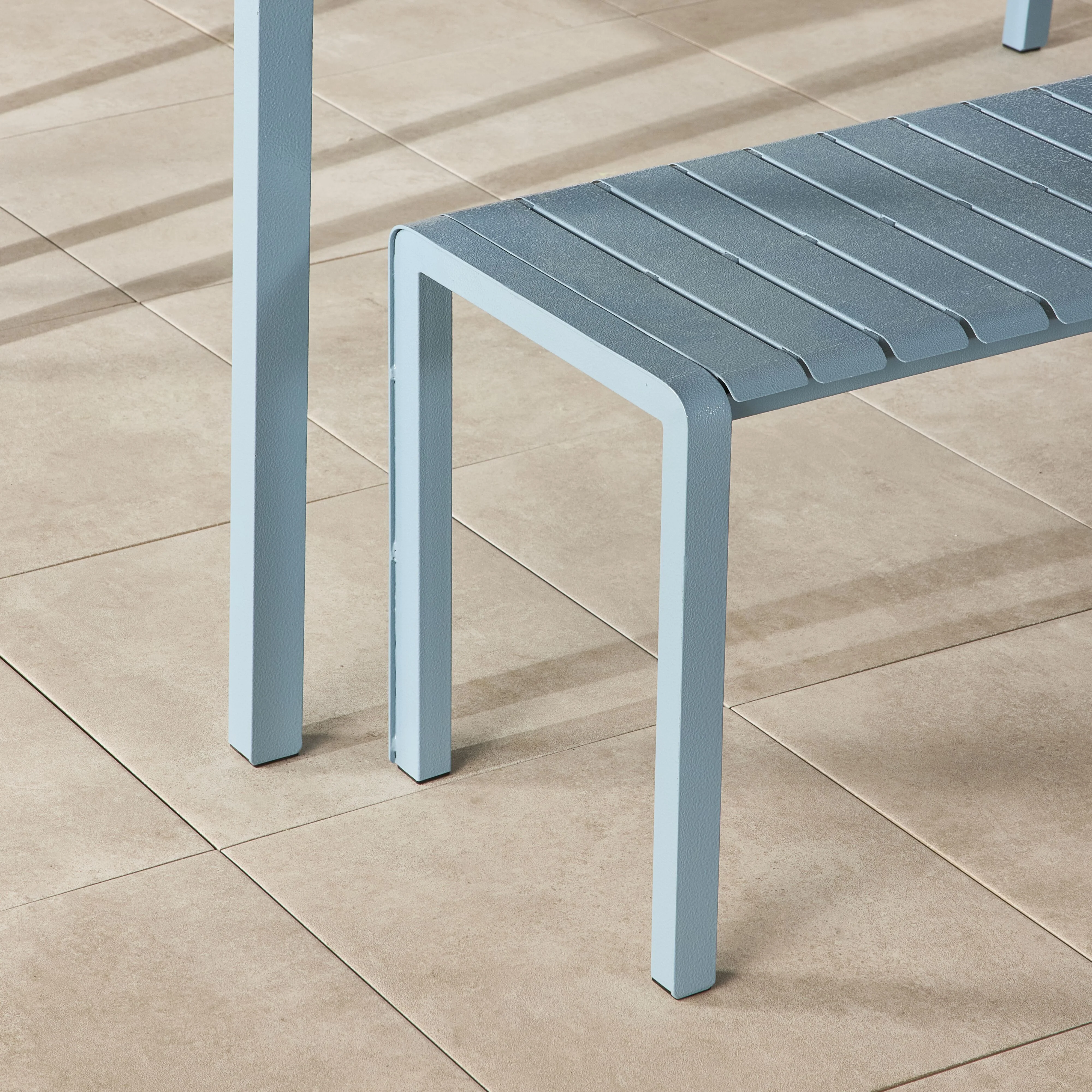 Kace Dining Bench Seat 150cm Blue Haze - Image 6