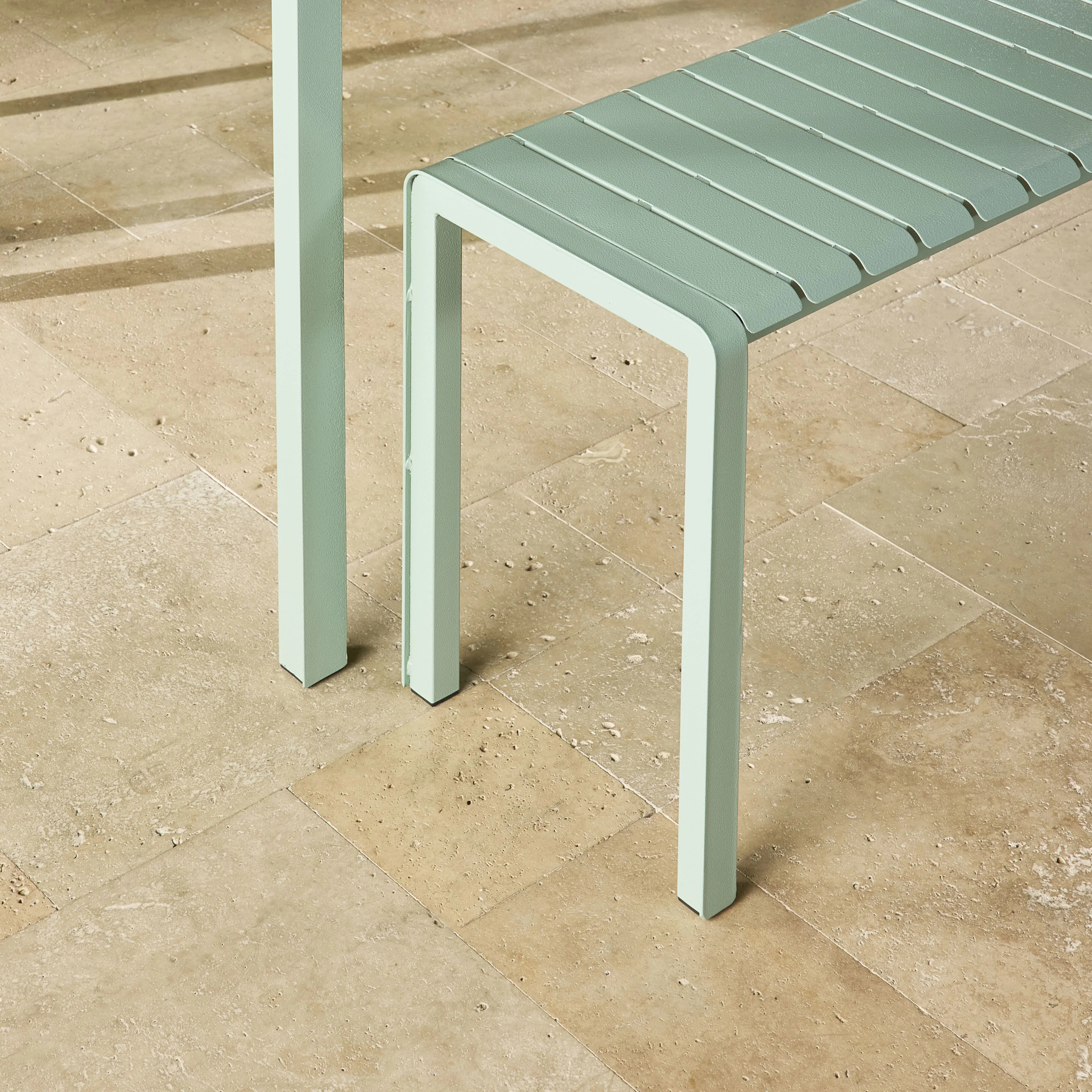 Kace Dining Bench Seat 150cm Smoke Green - Image 9