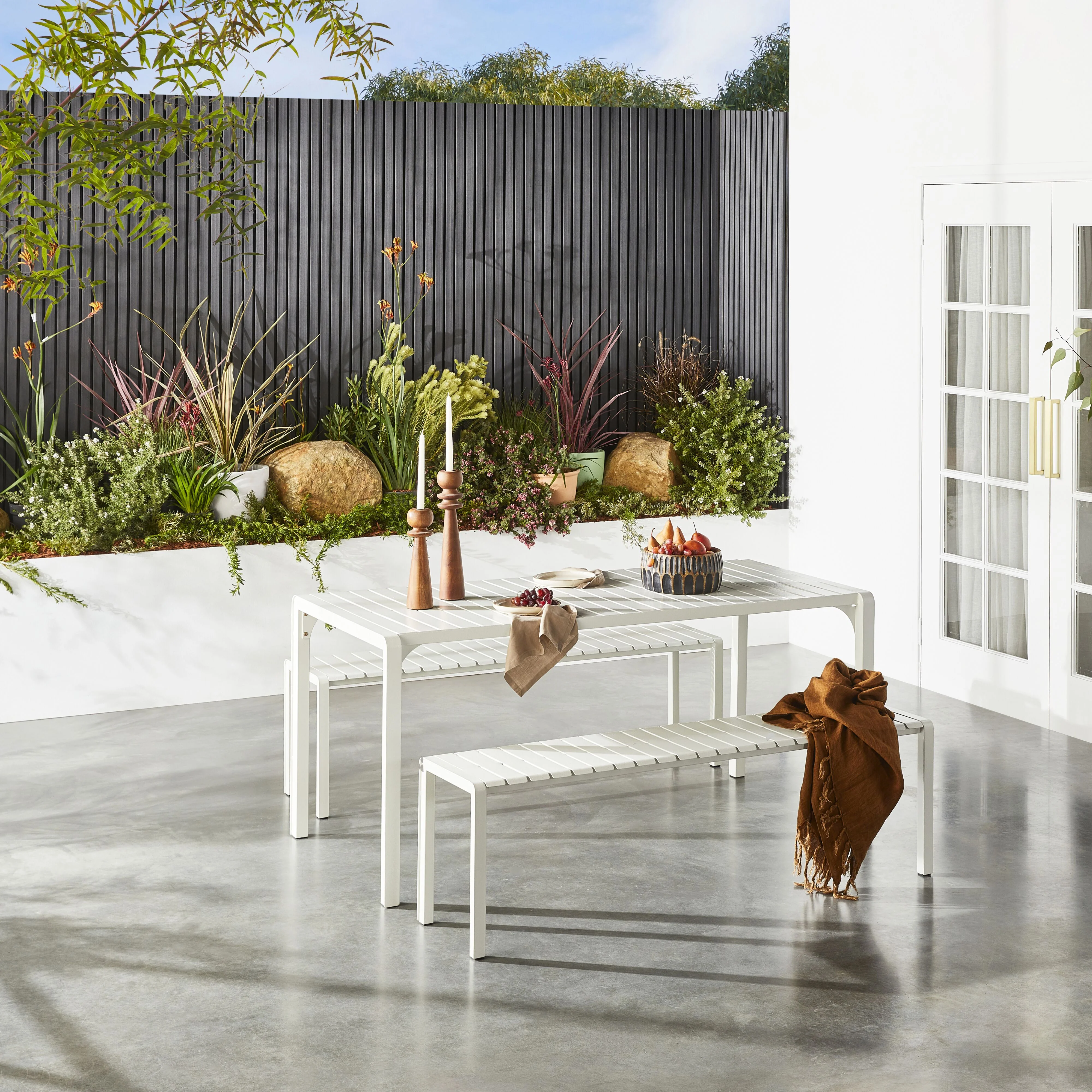 Kace Dining Bench Seat 150cm White - Image 5
