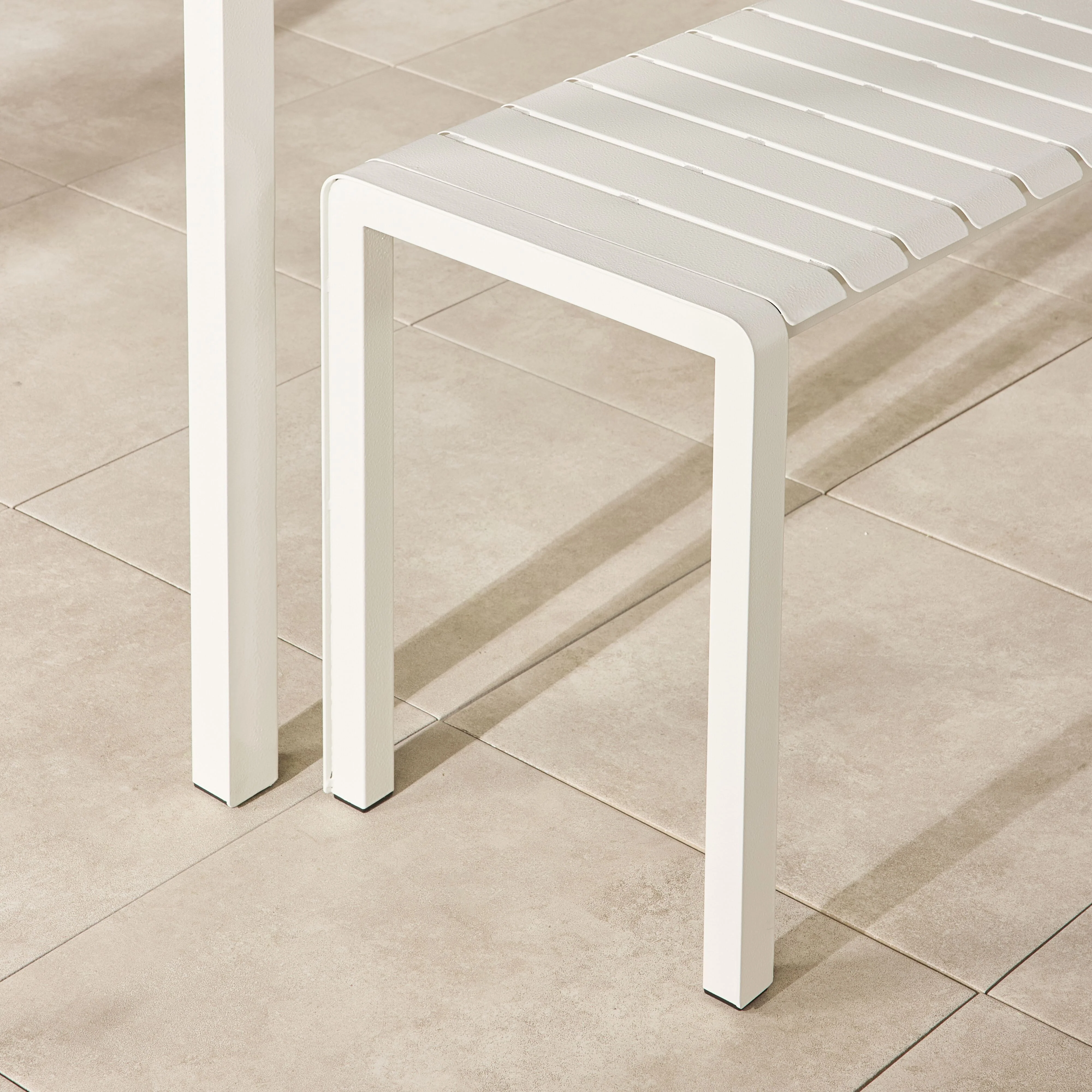 Kace Dining Bench Seat 150cm White - Image 8