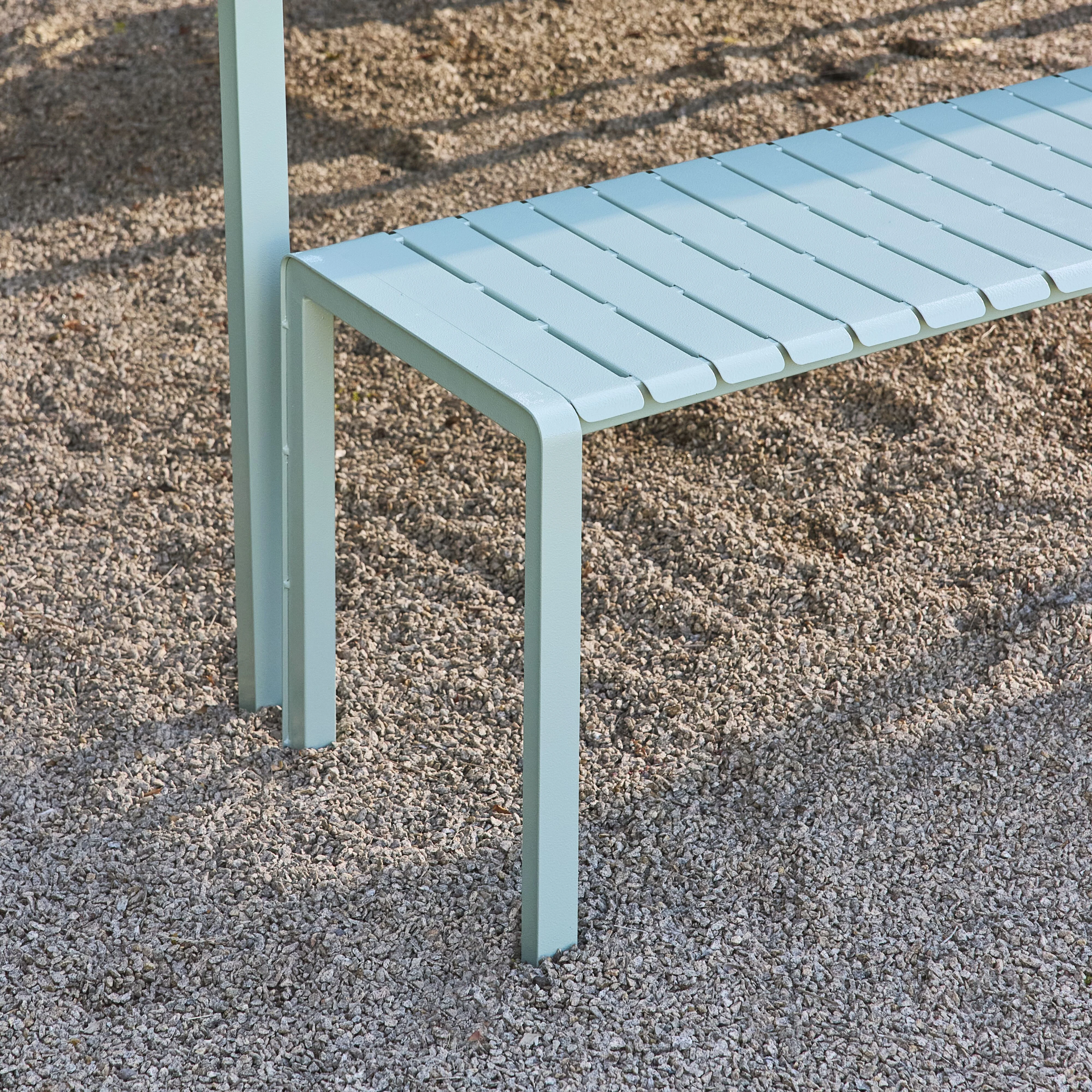 Kace Dining Bench Seat 200cm Smoke Green - Image 8