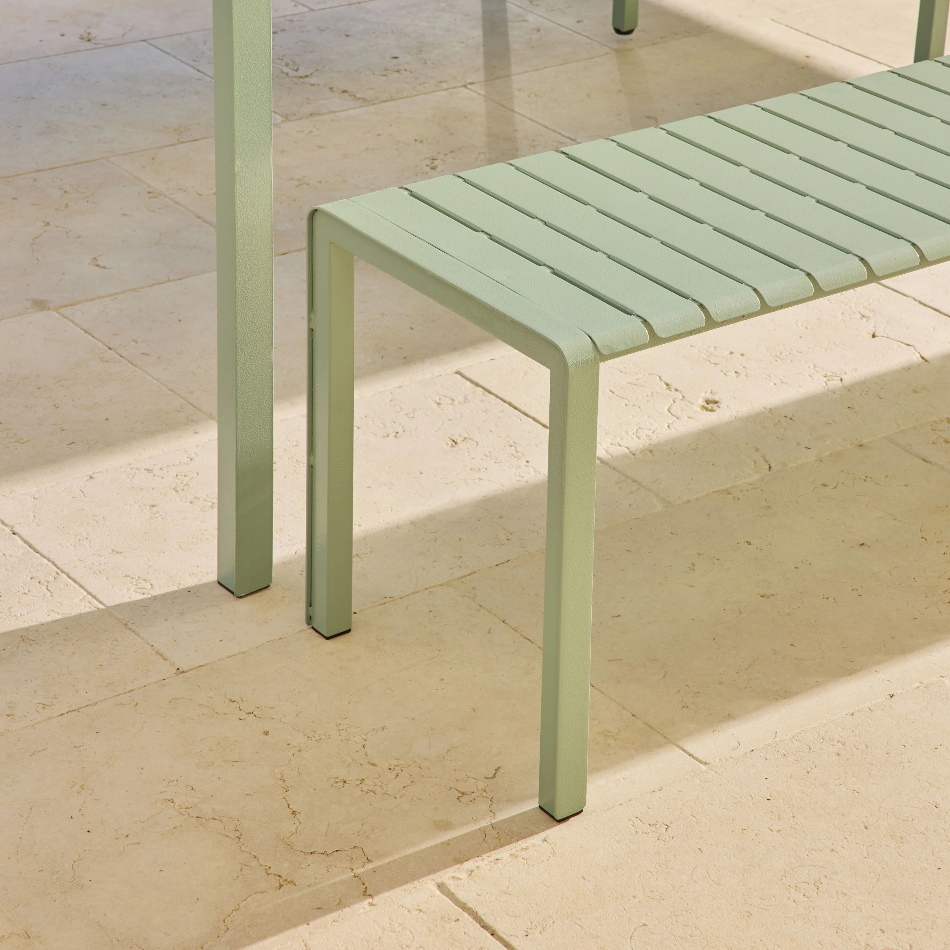 Kace Dining Bench Seat 288cm Smoke Green - Image 8