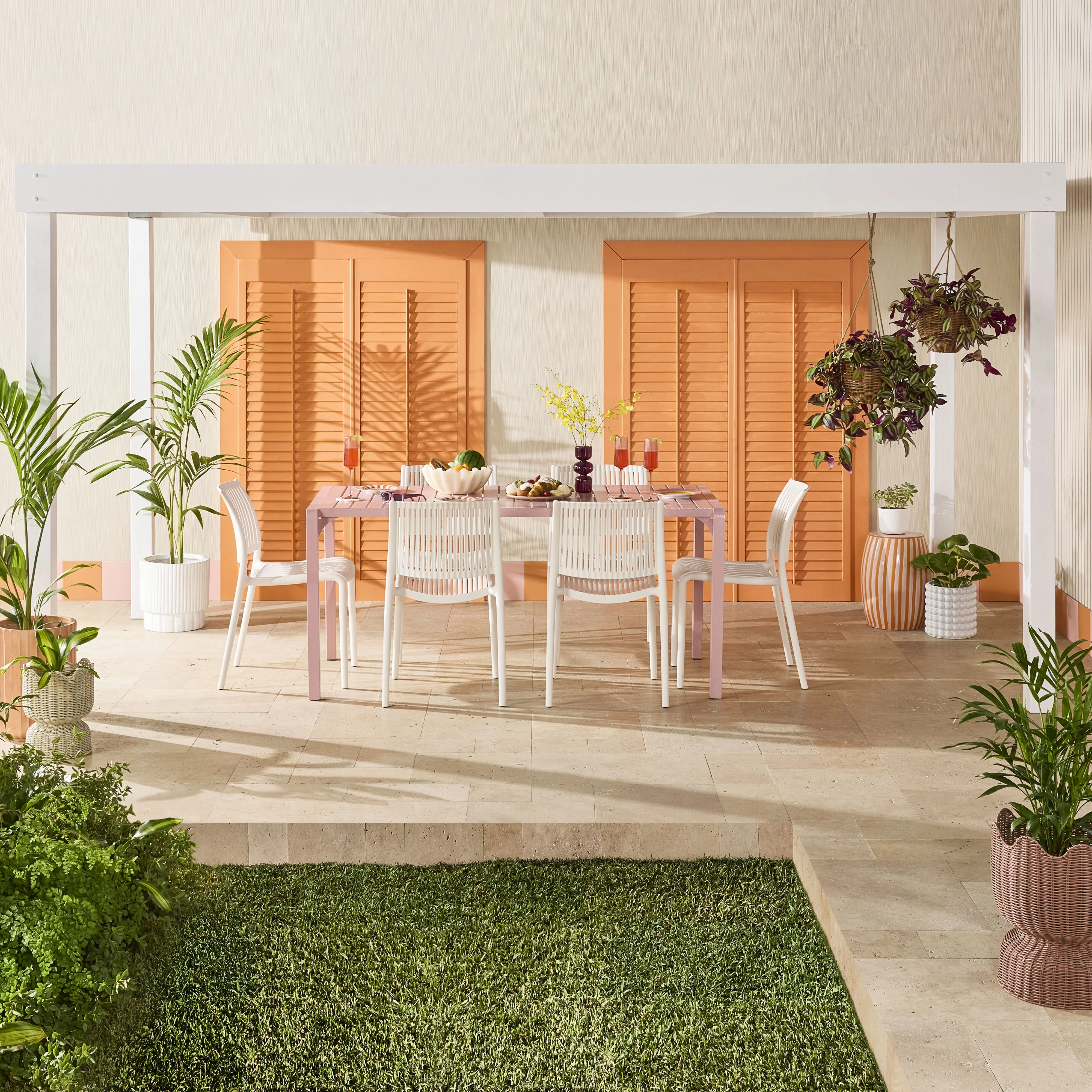 Kace Dining Table 165cm Rose Pink - Image 11
