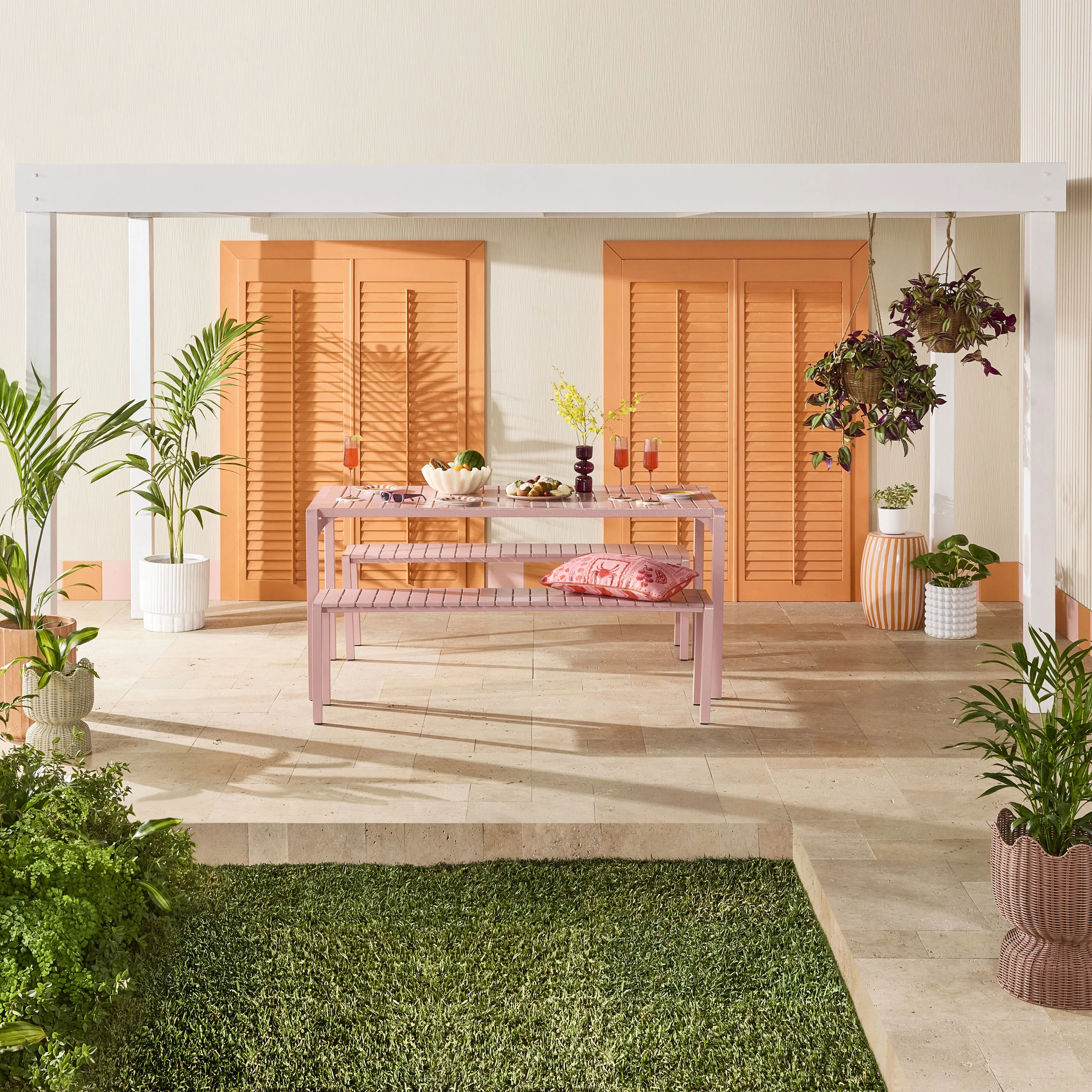 Kace Dining Table 165cm Rose Pink - Image 6
