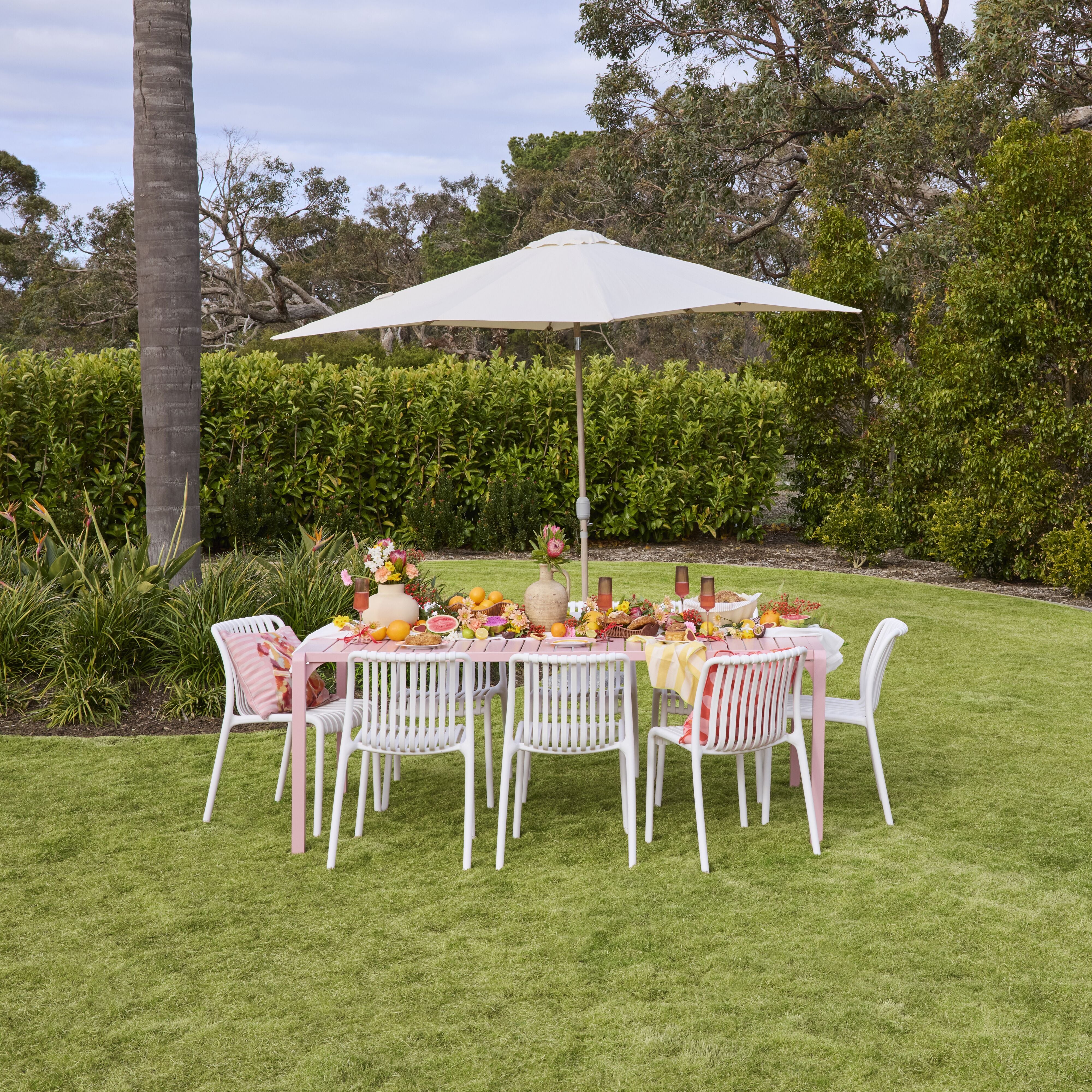 Kace Dining Table 200cm Rose Pink - Image 5