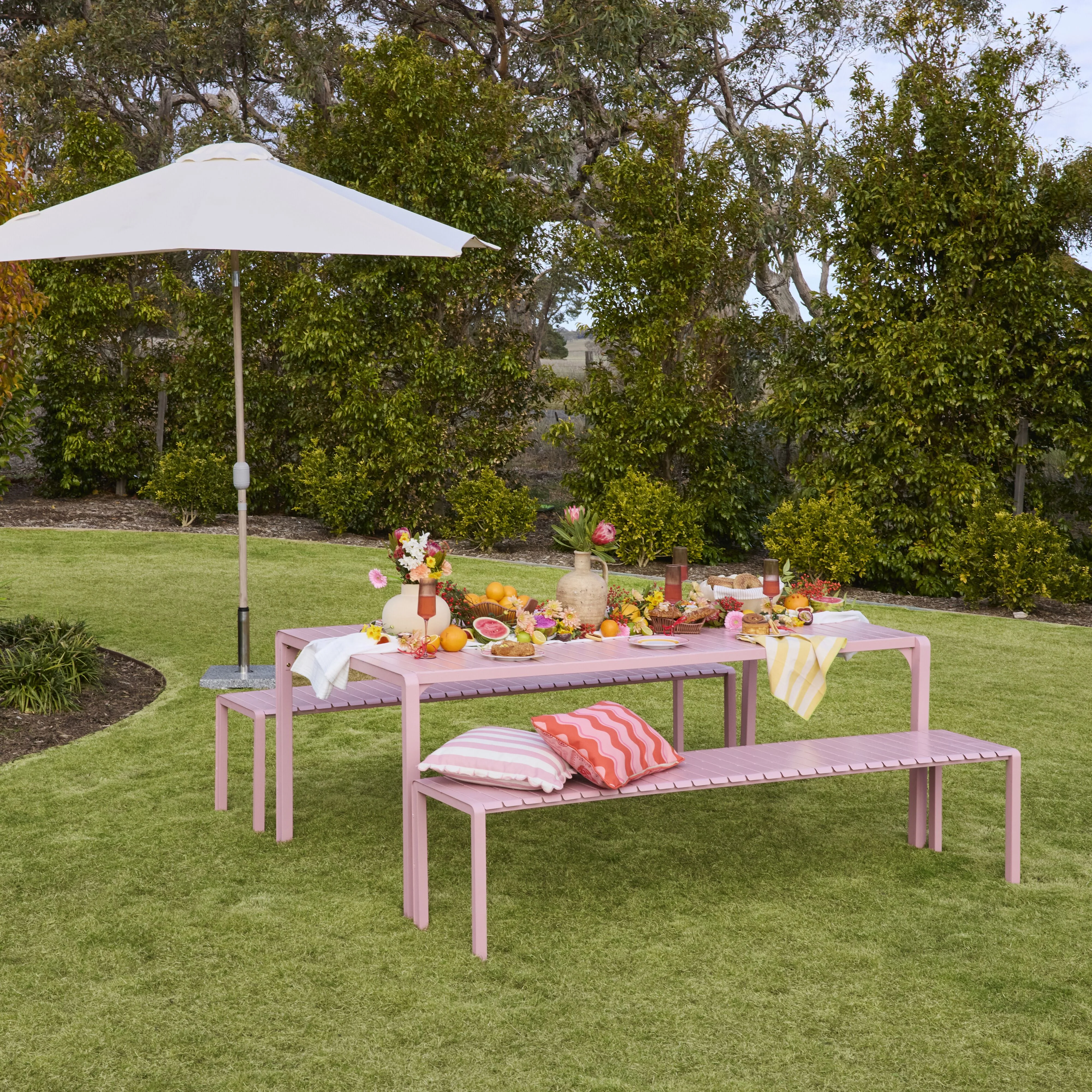 Kace Dining Table 200cm Rose Pink - Image 6