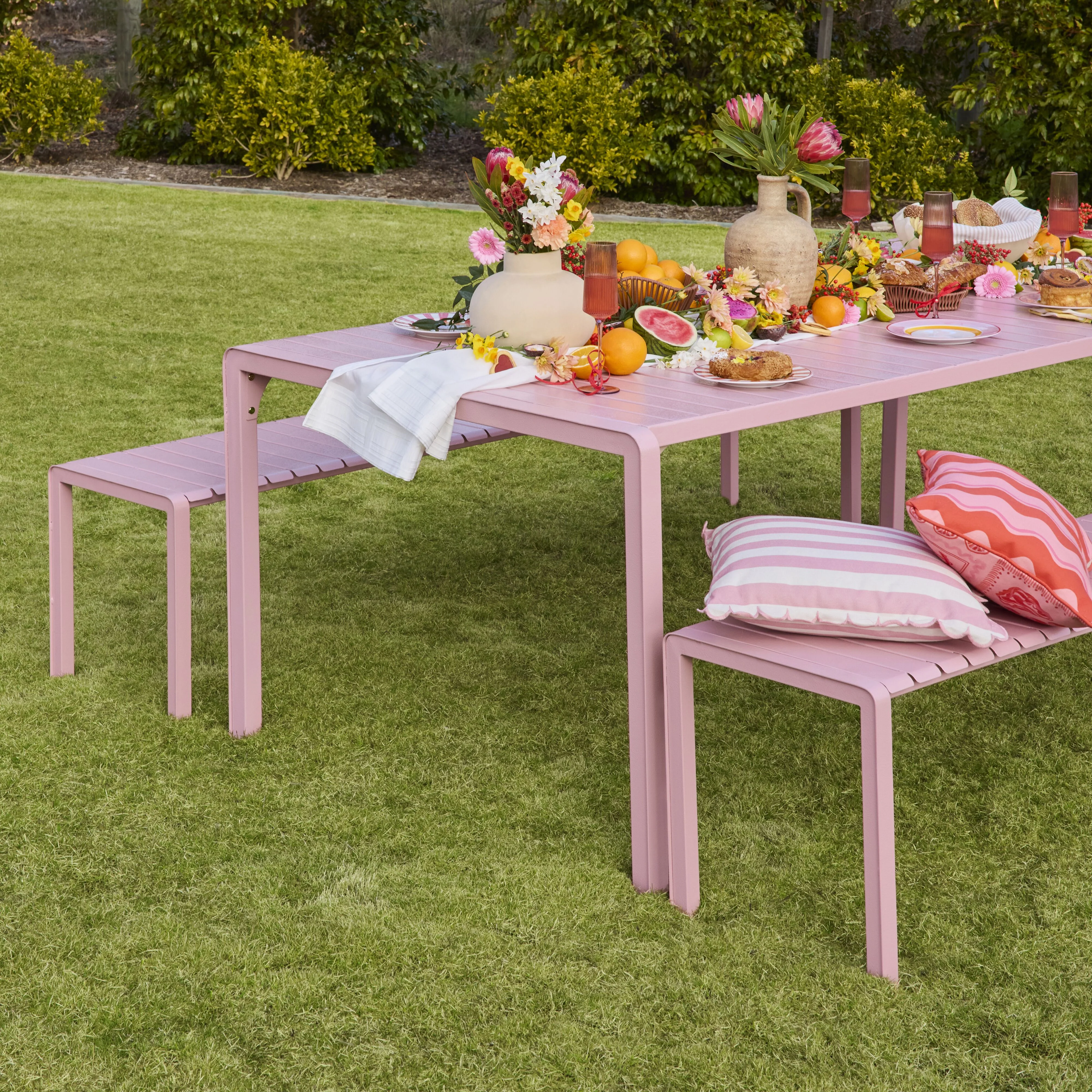 Kace Dining Table 200cm Rose Pink - Image 7