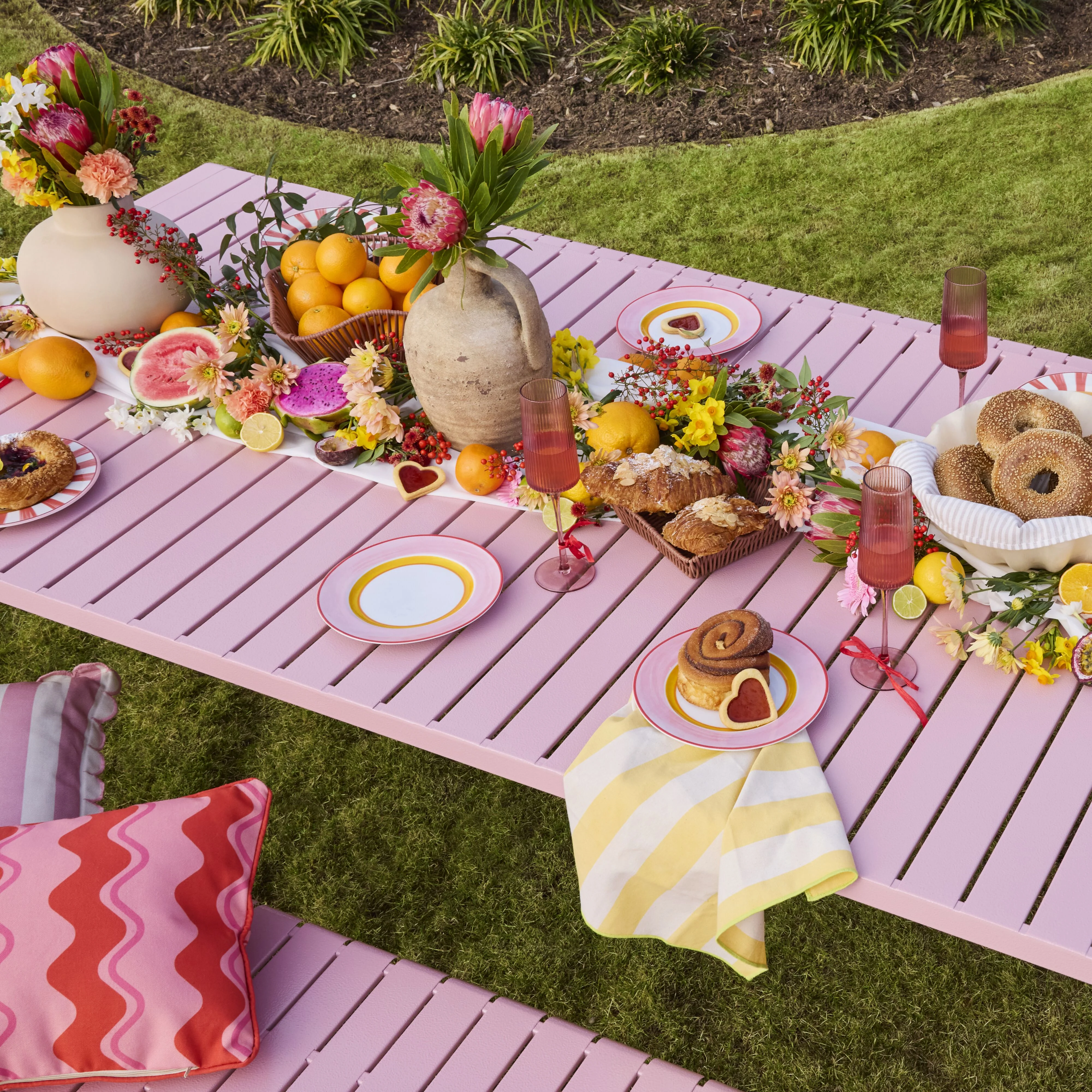 Kace Dining Table 200cm Rose Pink - Image 9