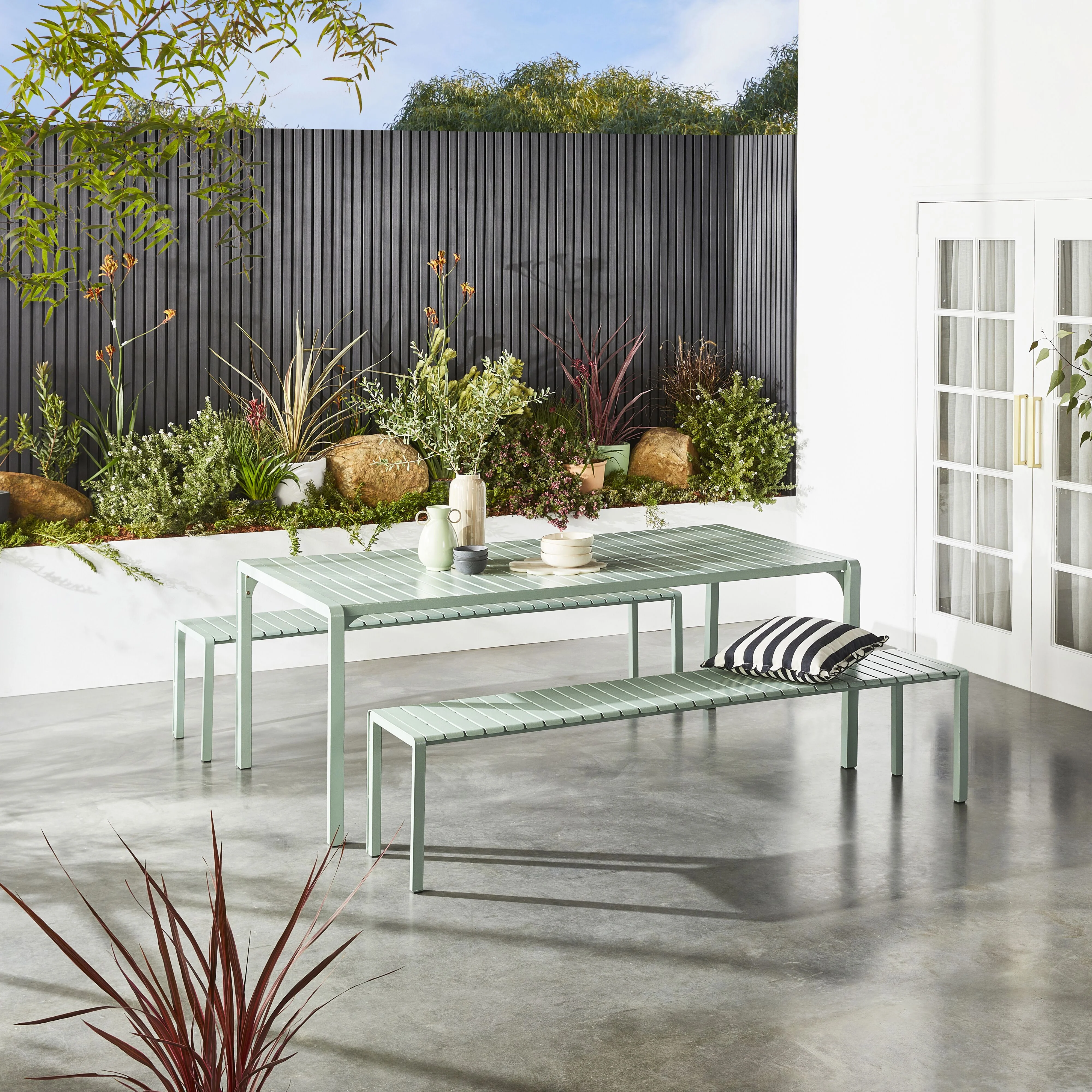 Kace Dining Table 200cm Smoke Green - Image 5