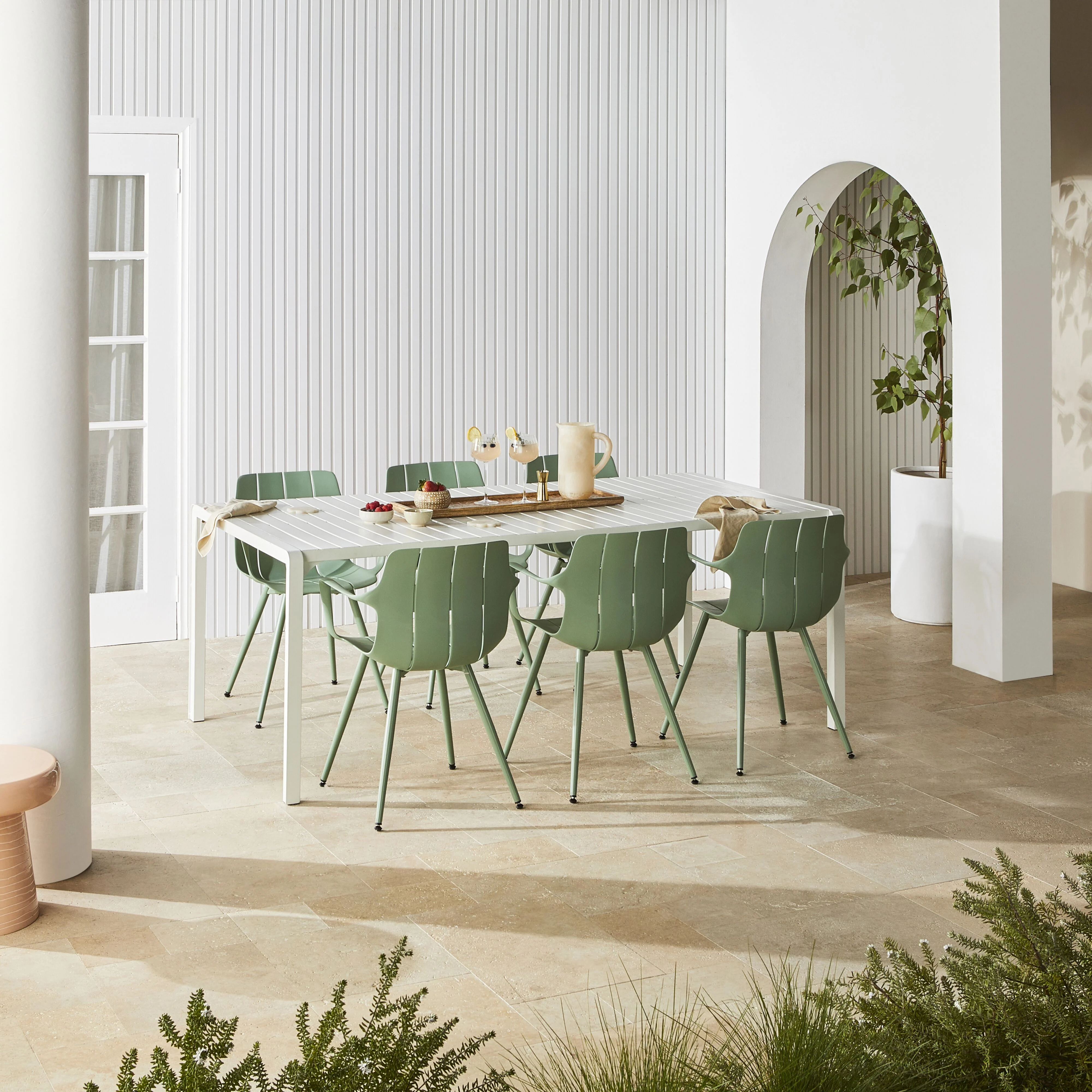 Kace Dining Table 200cm White - Image 6