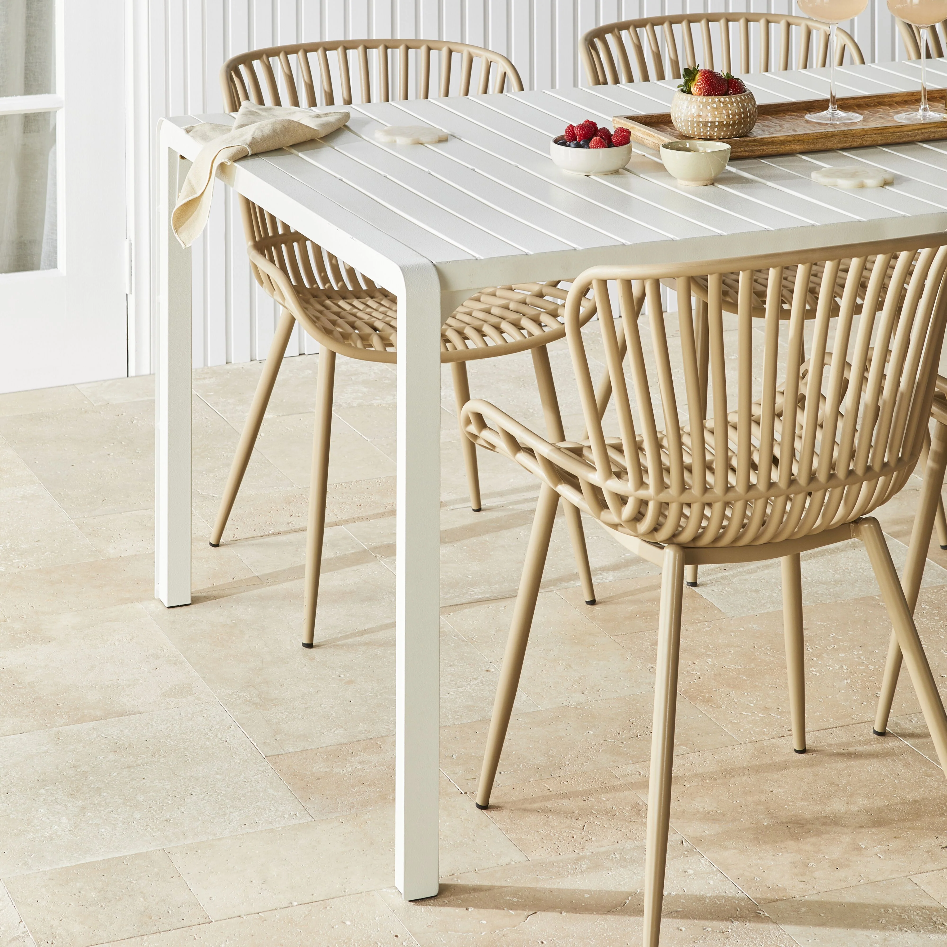 Kace Dining Table 200cm White - Image 9