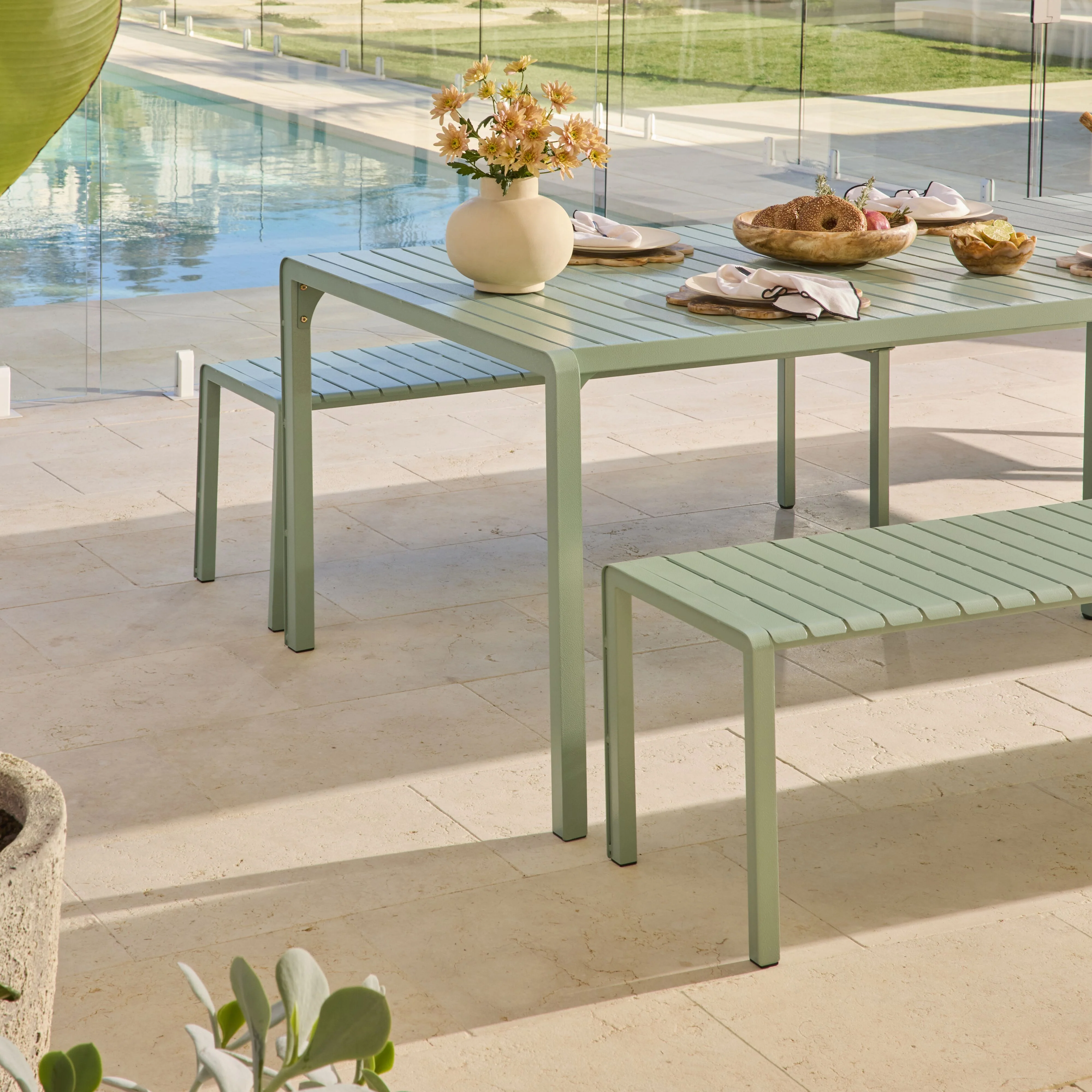 Kace Dining Table 300cm Smoke Green - Image 19