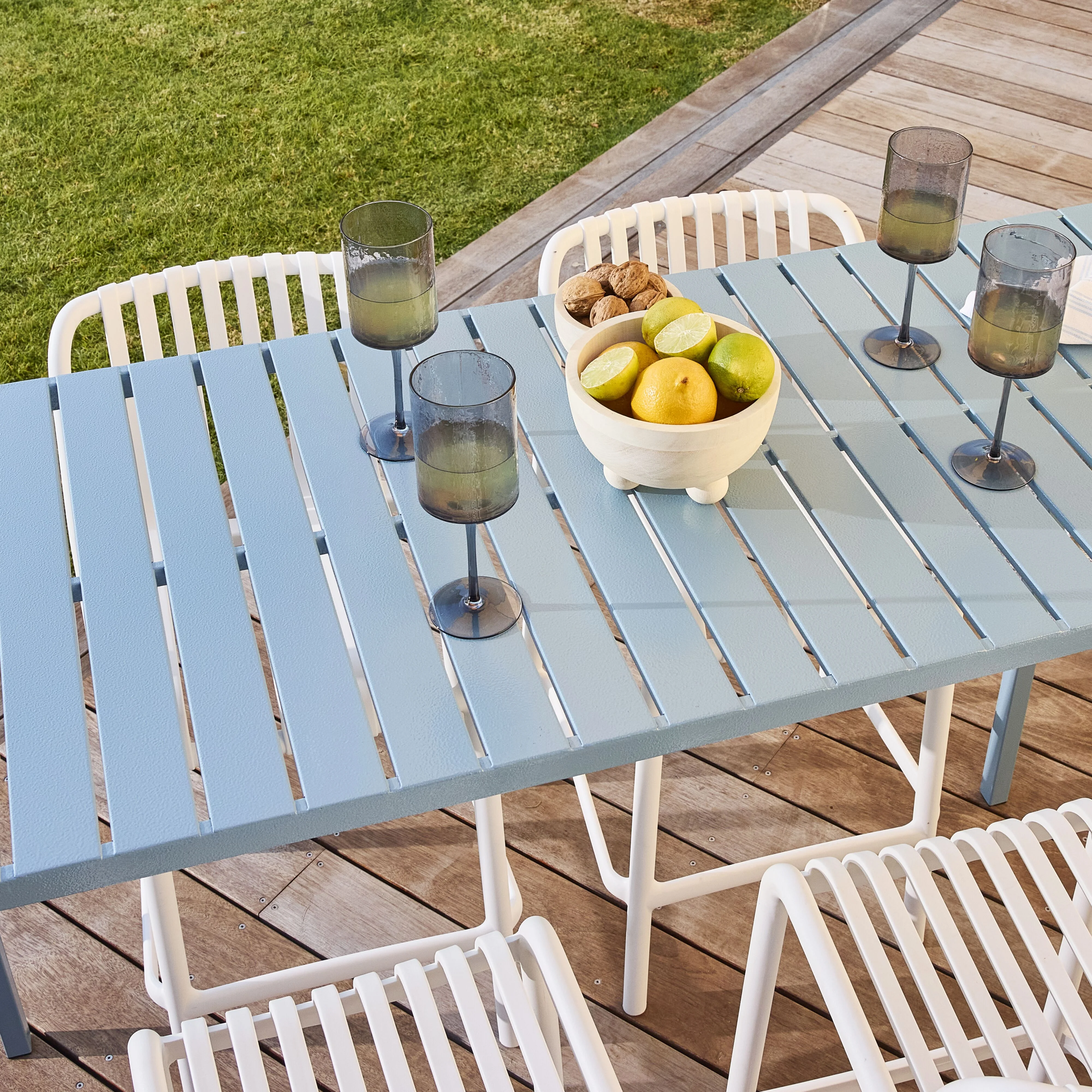 Kace Outdoor Bar Table 140cm Blue Haze - Image 8