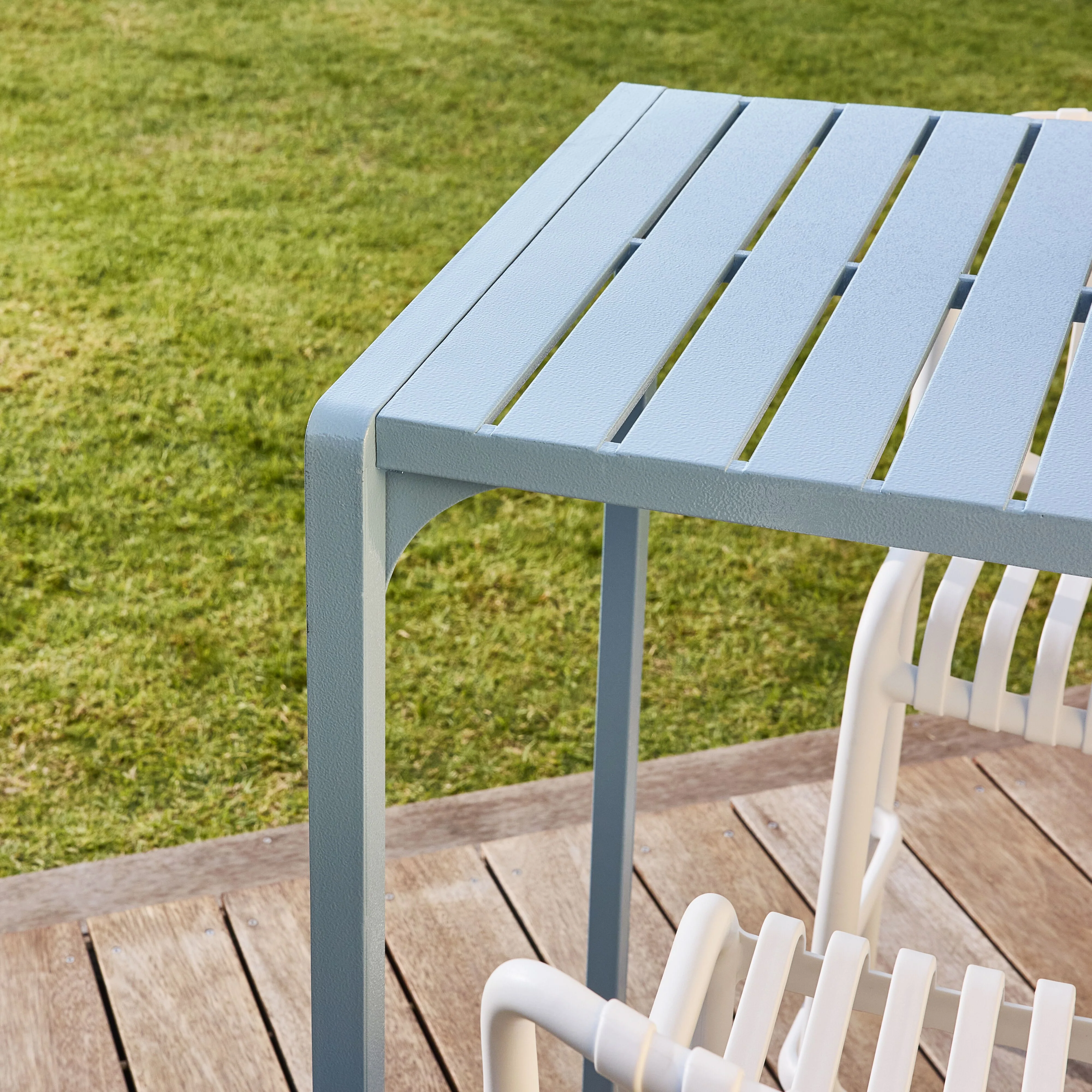 Kace Outdoor Bar Table 140cm Blue Haze - Image 9