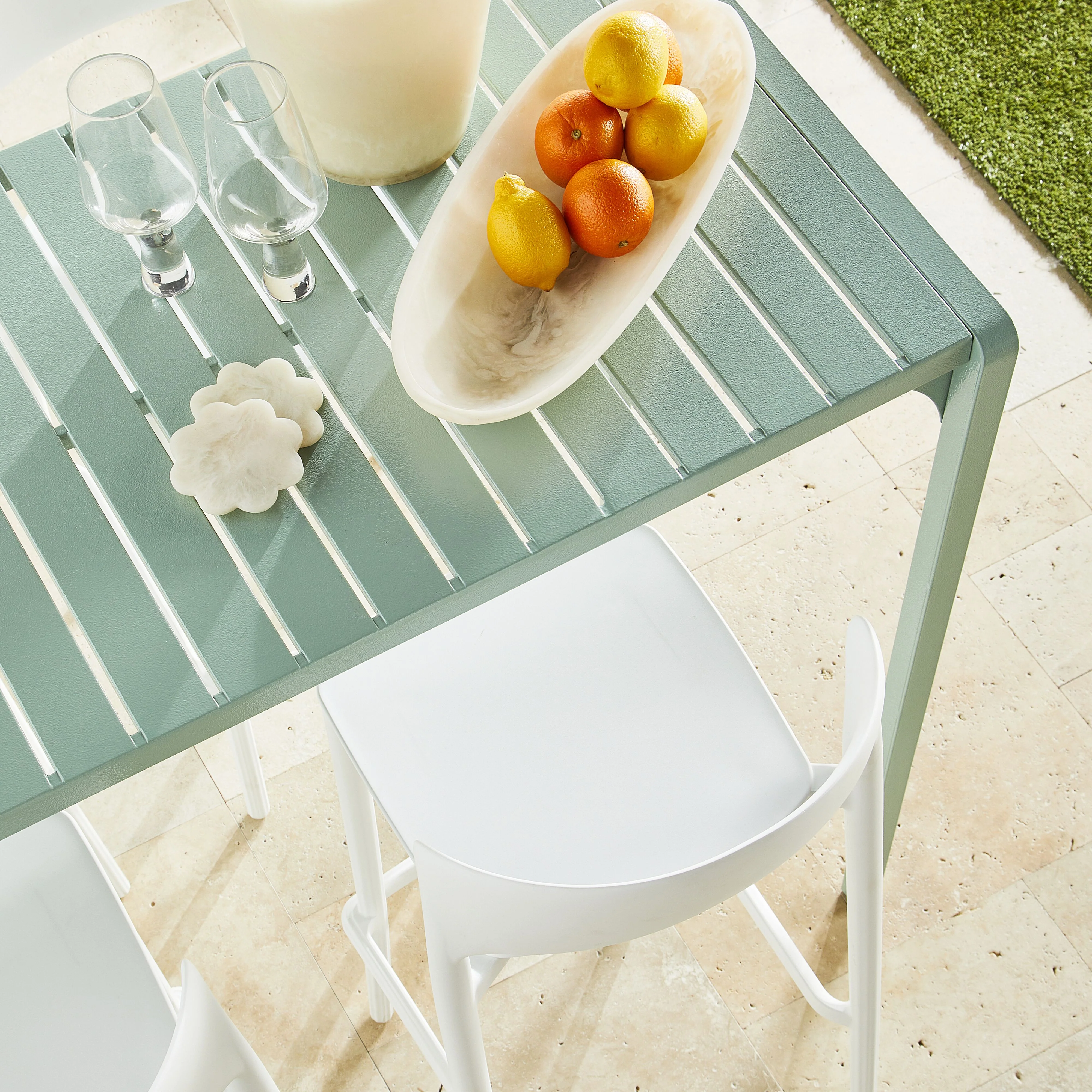 Kace Outdoor Bar Table 140cm Smoke Green - Image 11