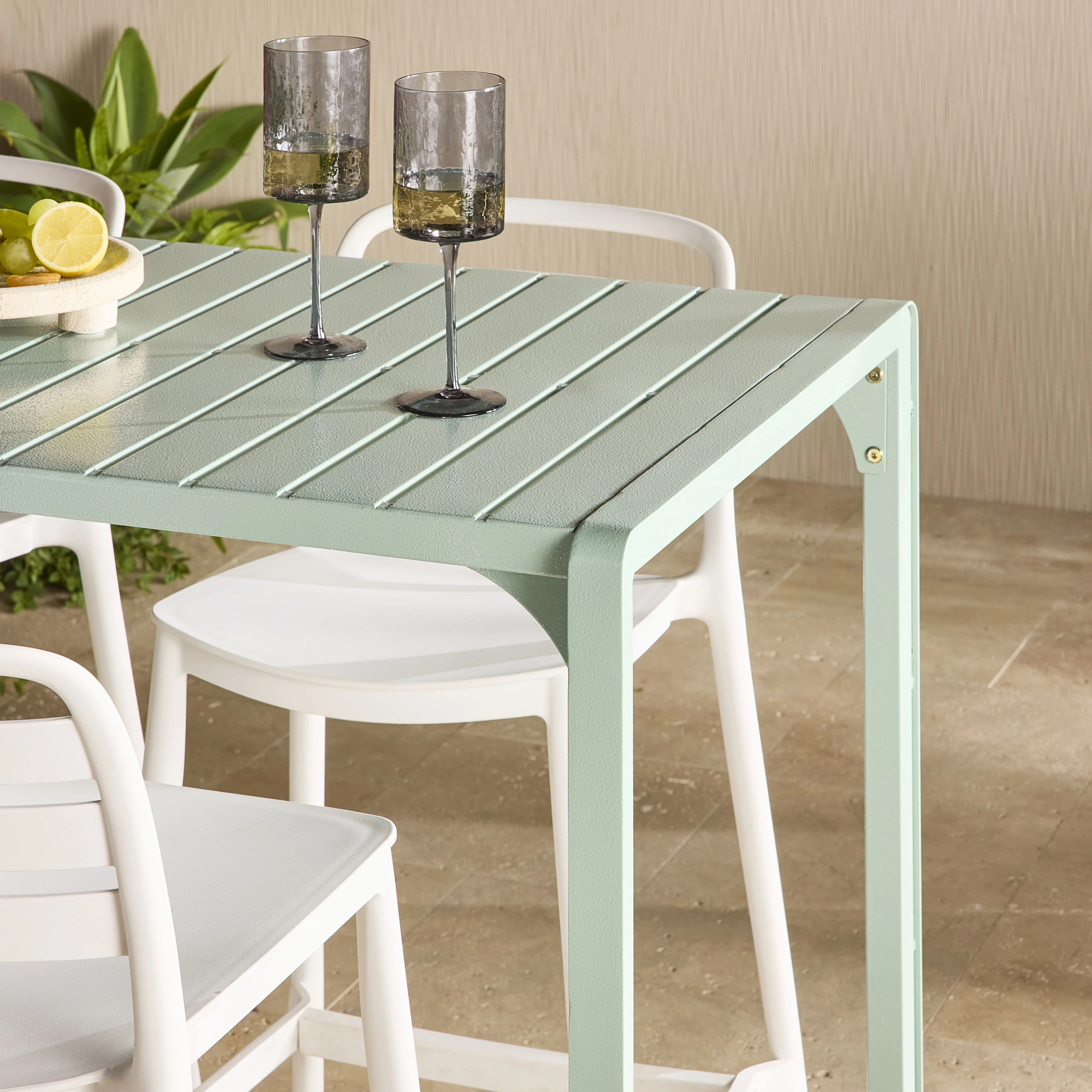 Kace Outdoor Bar Table 140cm Smoke Green - Image 13
