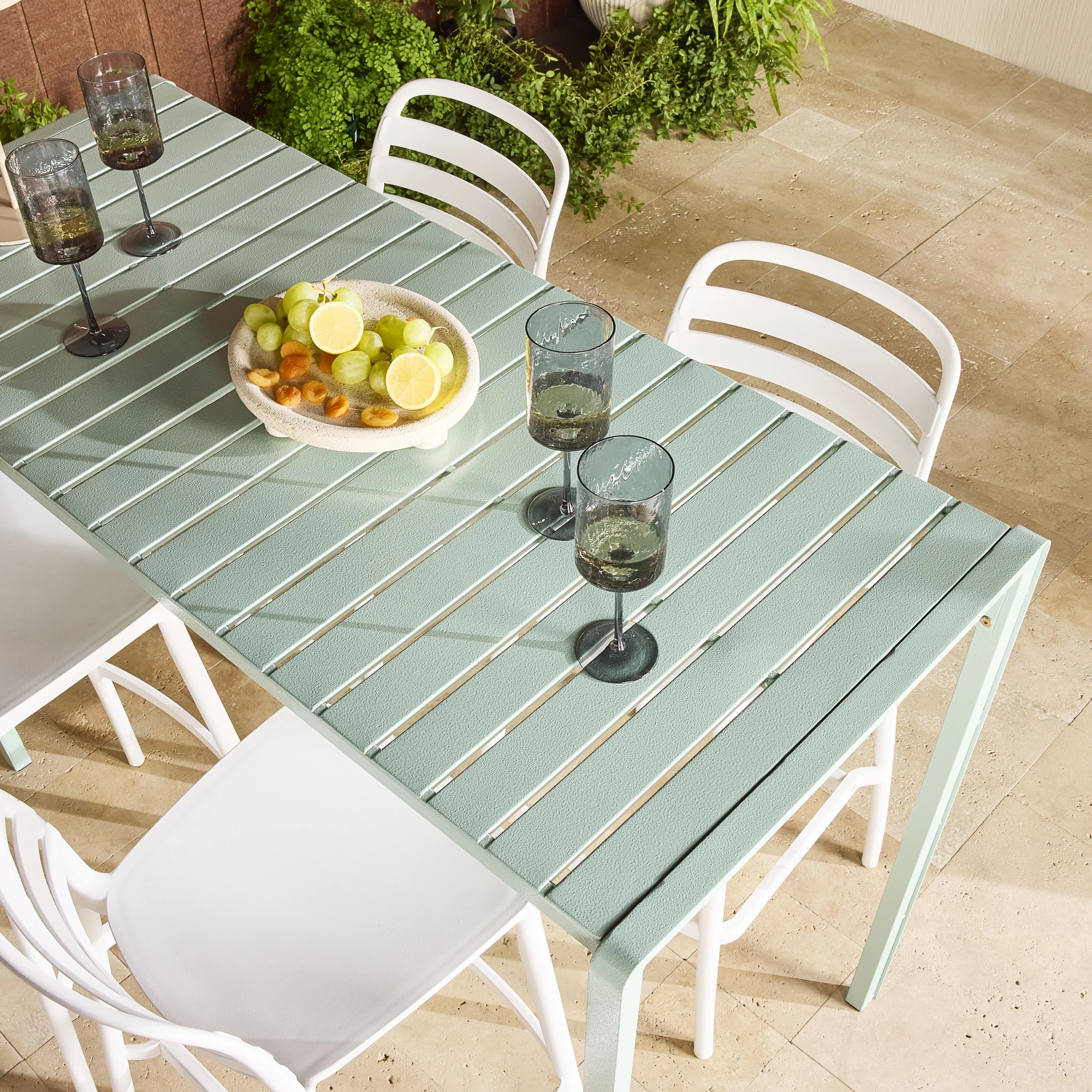 Kace Outdoor Bar Table 140cm Smoke Green - Image 14