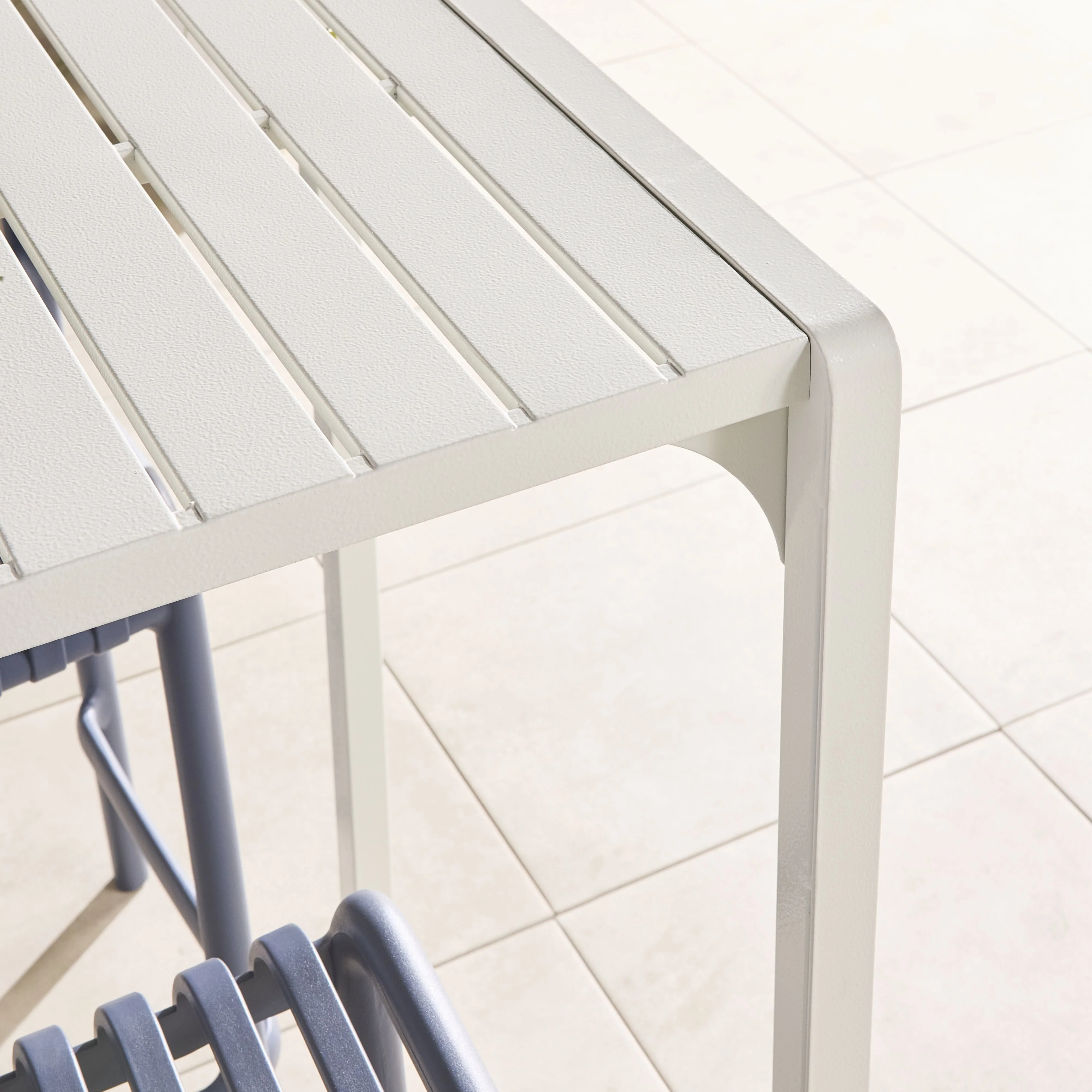 Kace Outdoor Bar Table White 140cm - Image 15