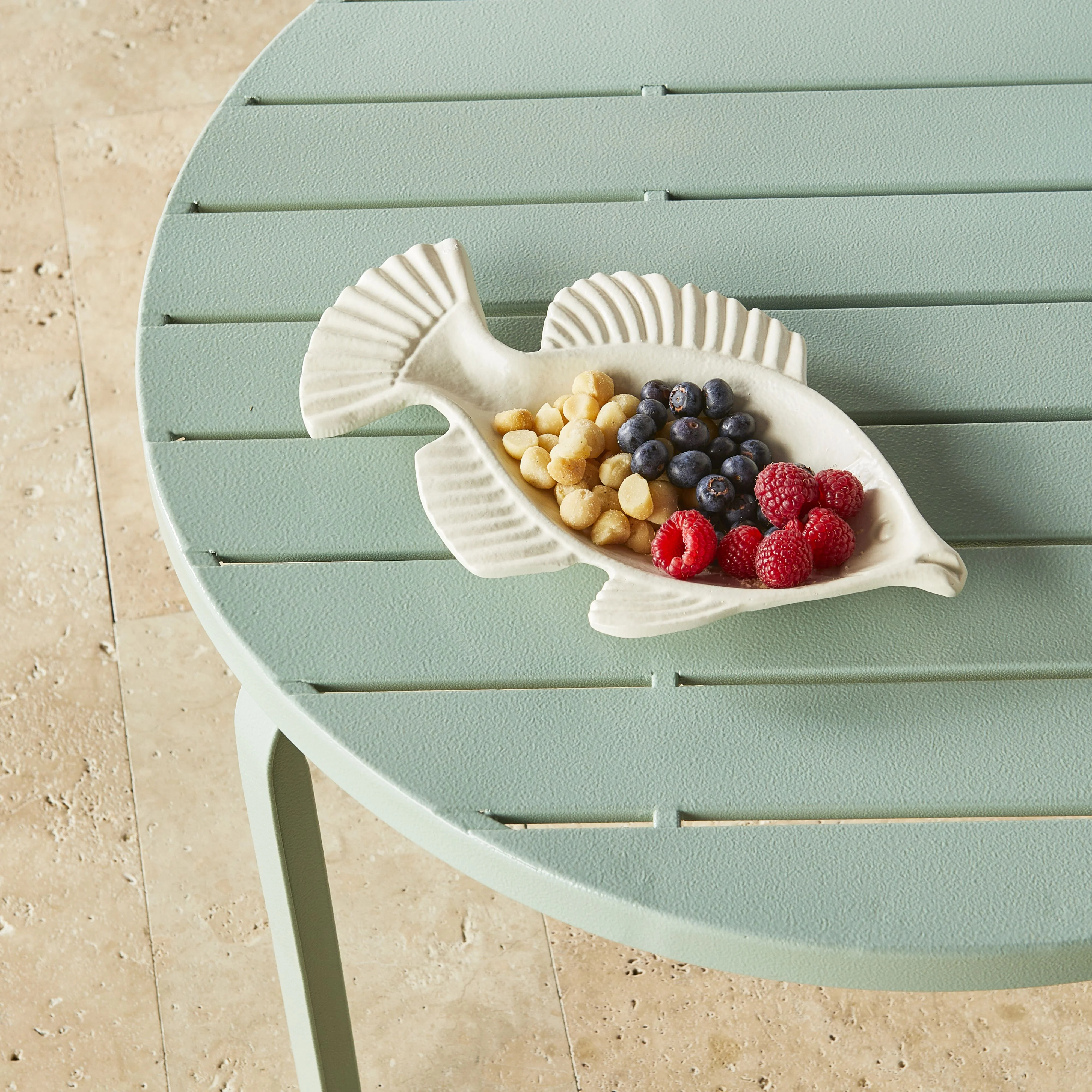 Kace Outdoor Coffee Table 65cm Smoke Green - Image 6
