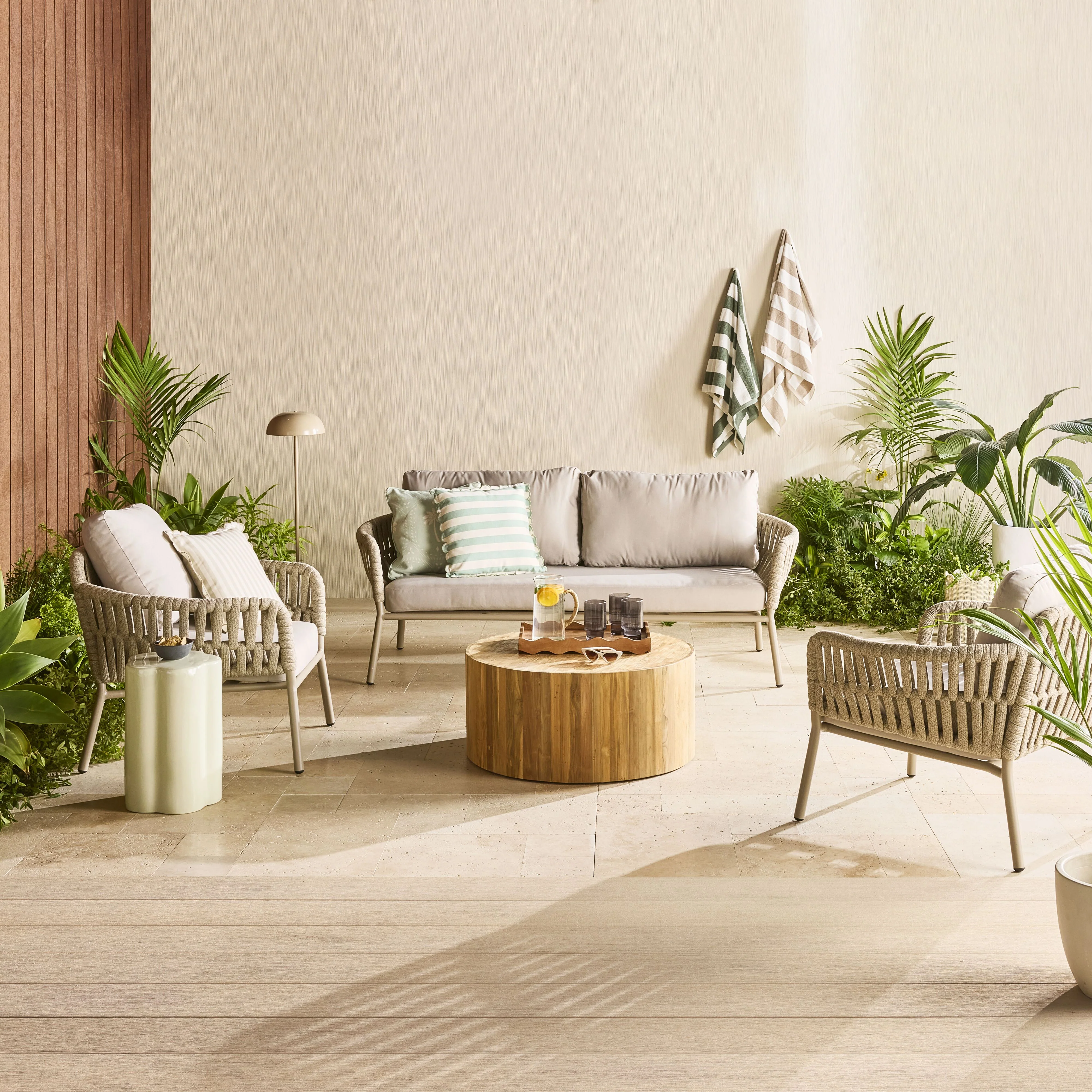 Kadara Reclaimed Teak Coffee Table 80cm - Image 10