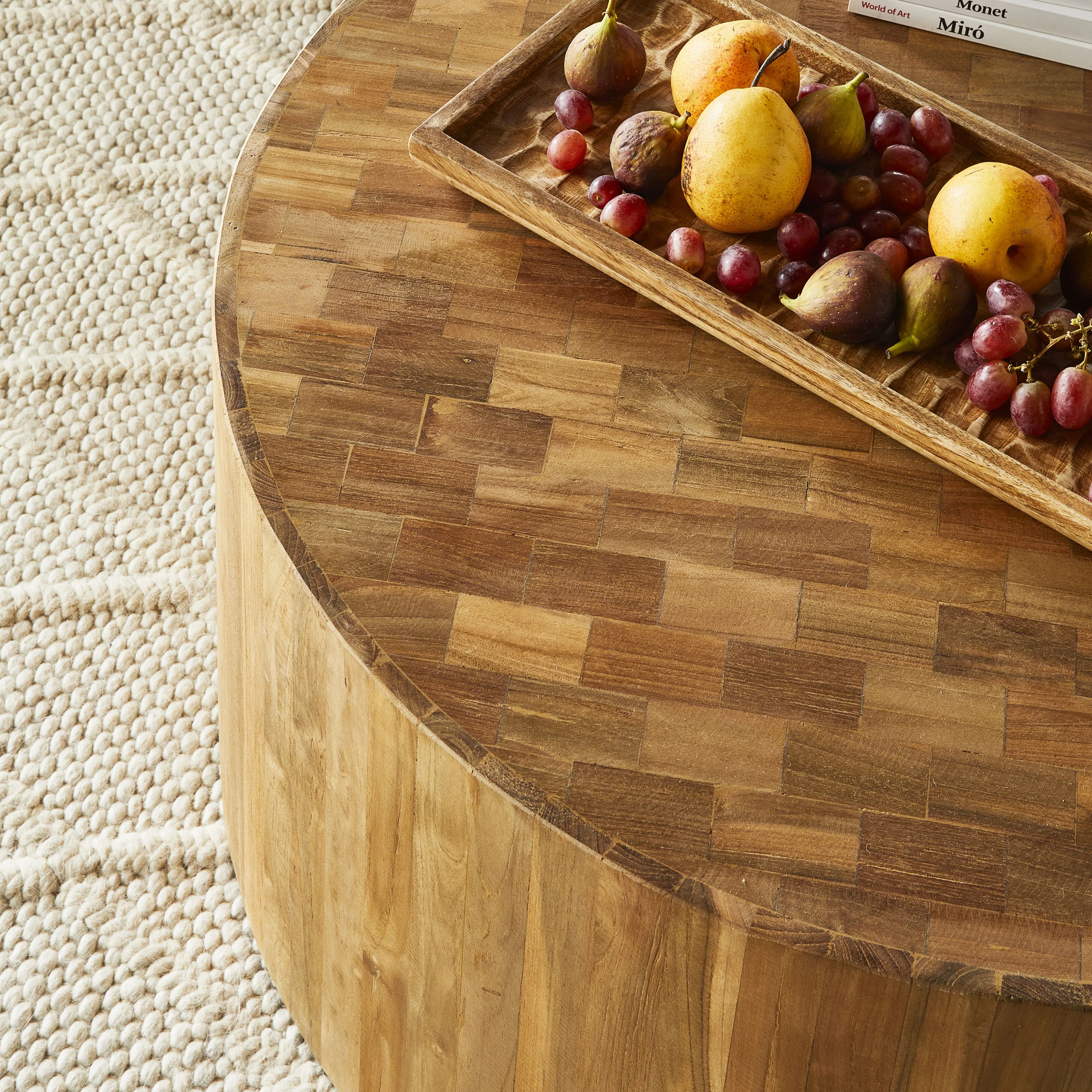 Kadara Reclaimed Teak Coffee Table 80cm - Image 5