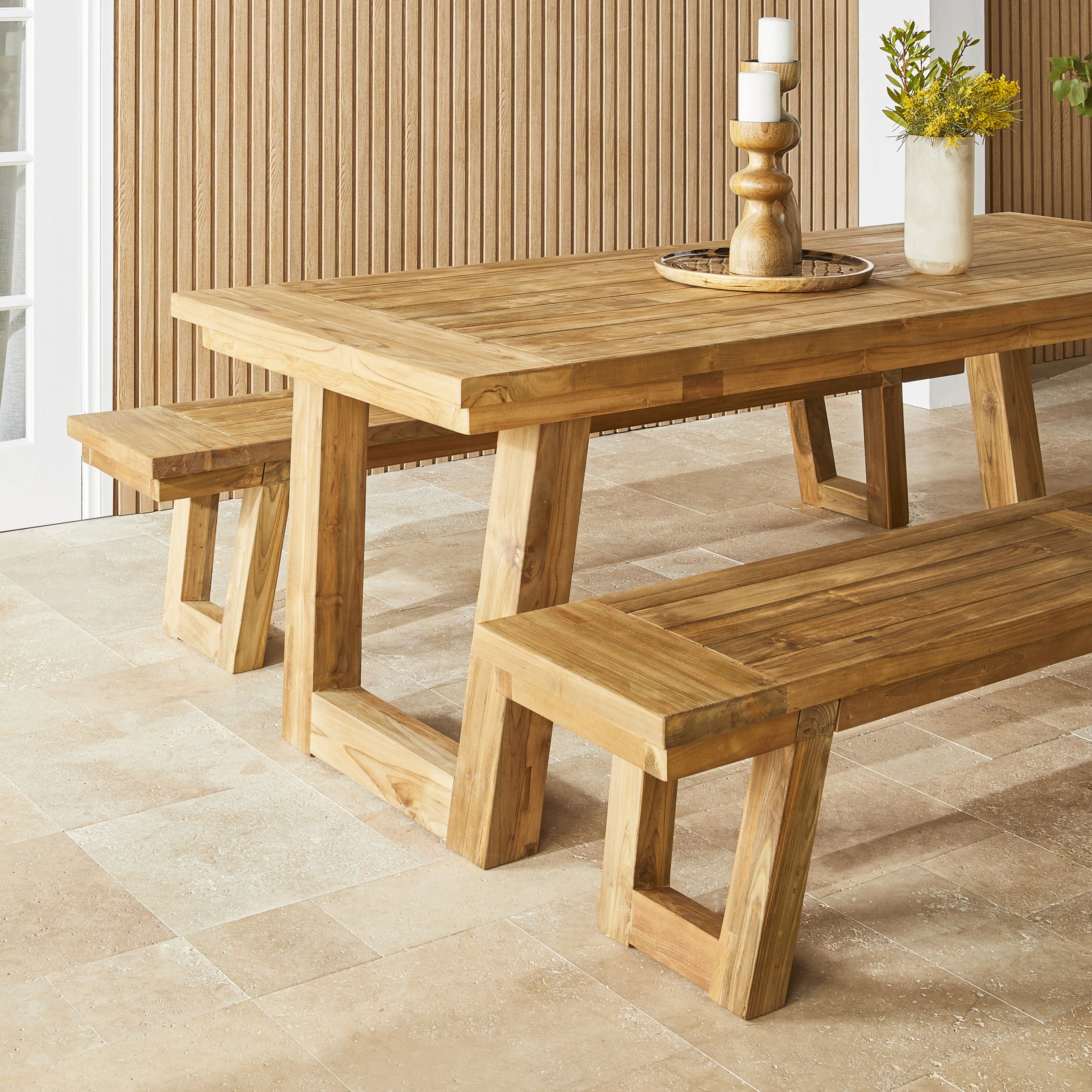 Kadara Reclaimed Teak Dining Table 220cm - Image 10