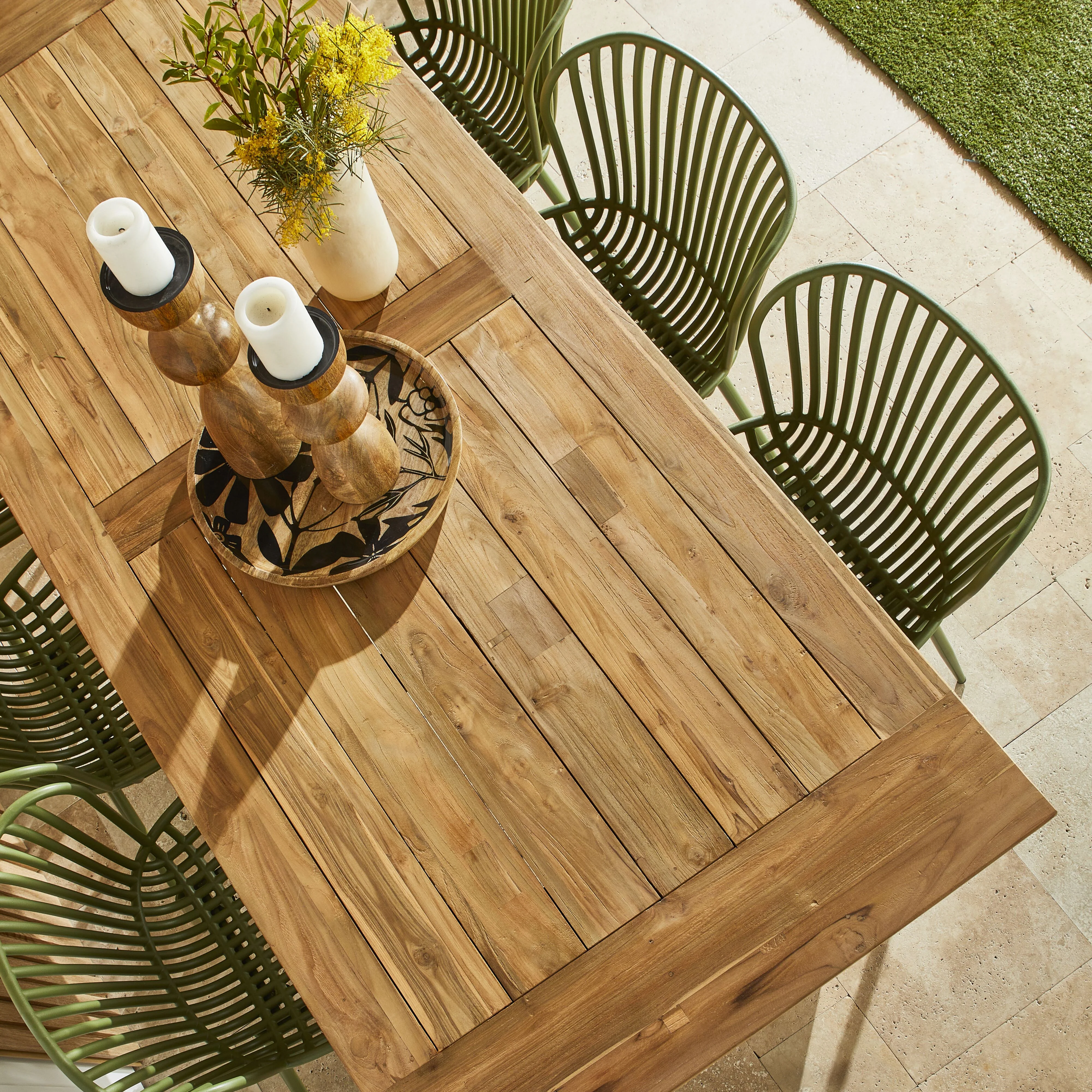 Kadara Reclaimed Teak Dining Table 220cm - Image 11
