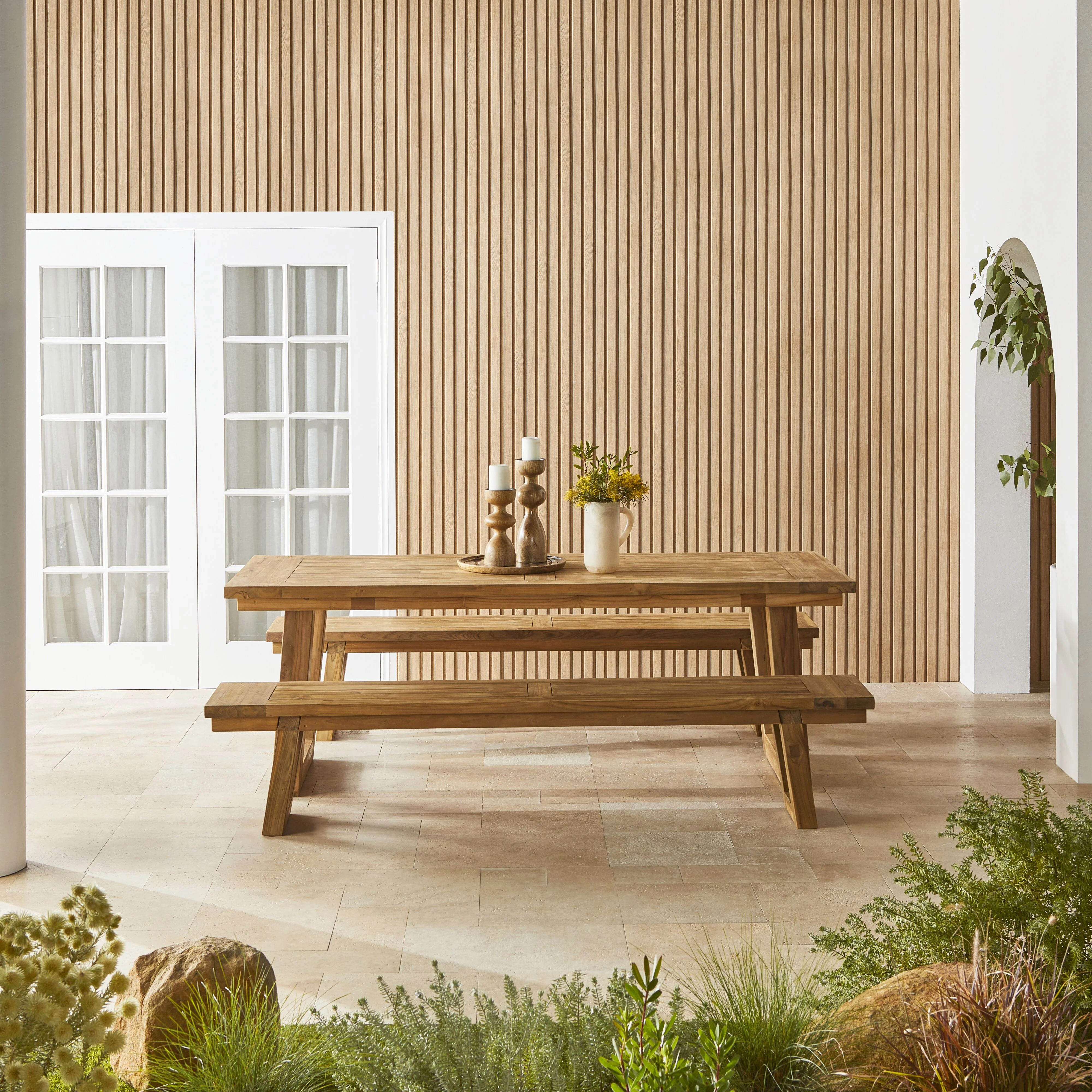 Kadara Reclaimed Teak Dining Table 220cm - Image 6