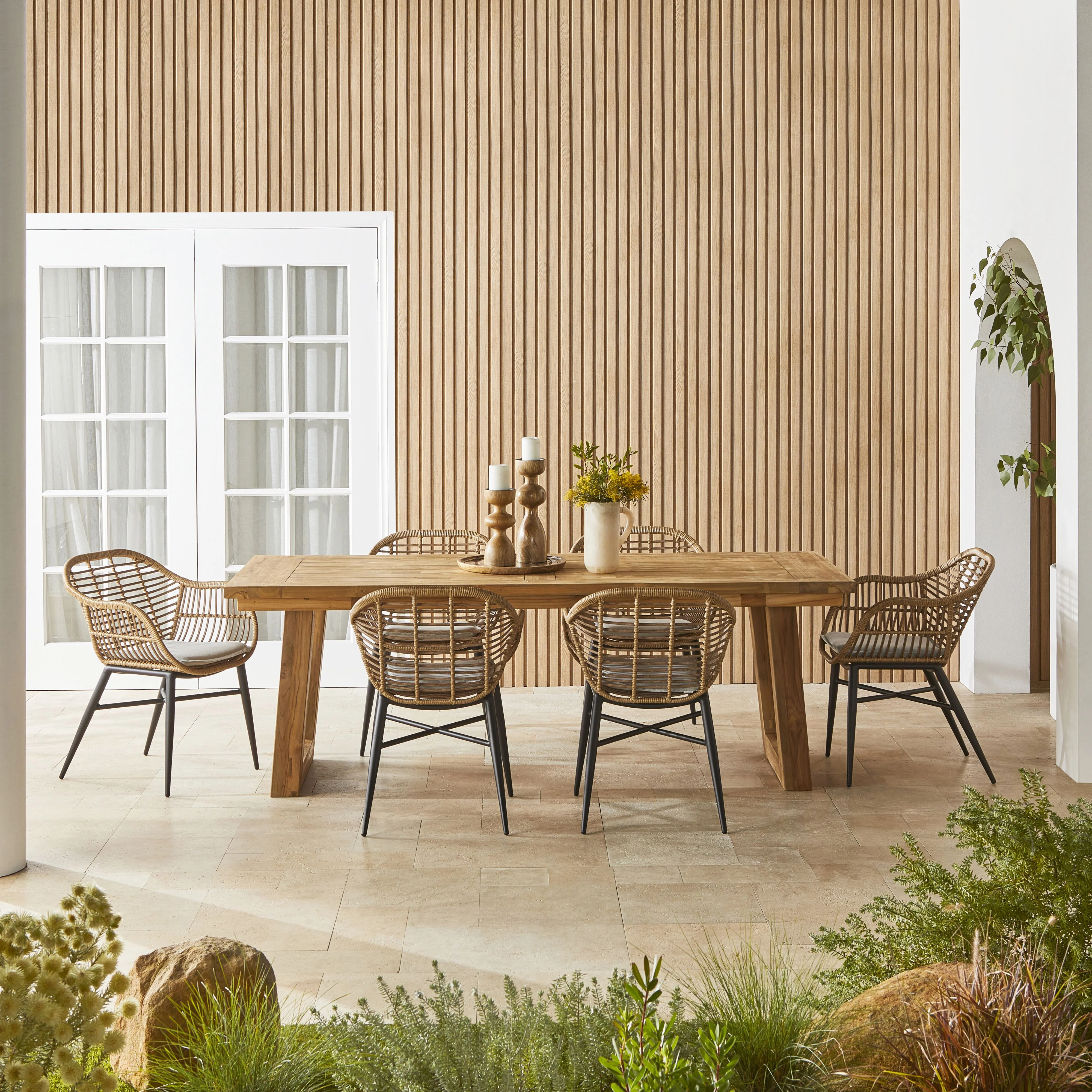 Kadara Reclaimed Teak Dining Table 220cm - Image 7