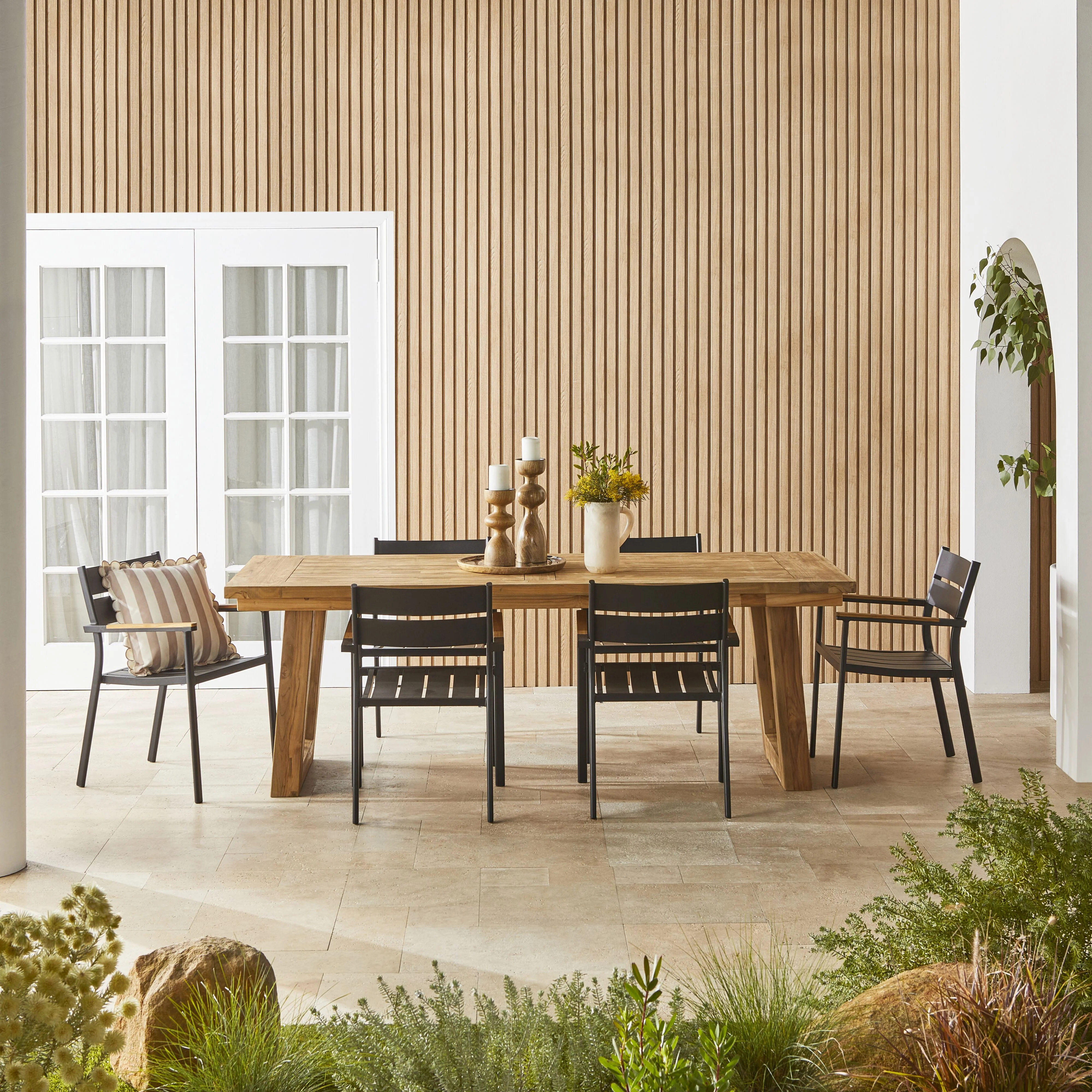 Kadara Reclaimed Teak Dining Table 220cm - Image 8
